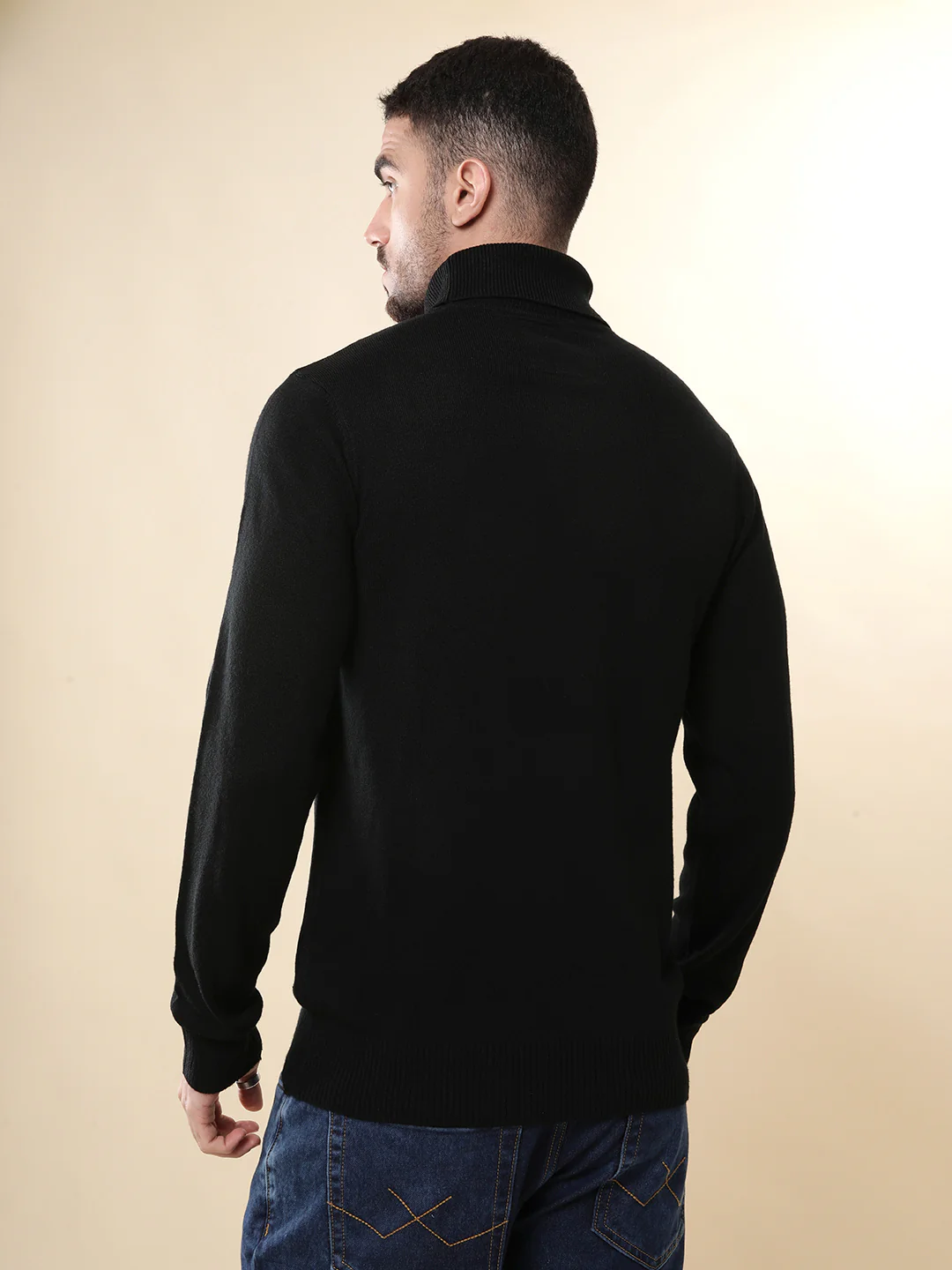Prime Black Turtle Neck Sweater - Image 3