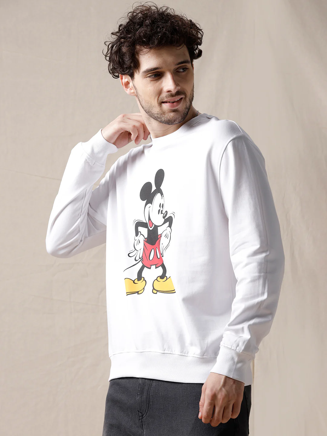 Printed Mickey Mouse Sweatshirt - Image 4