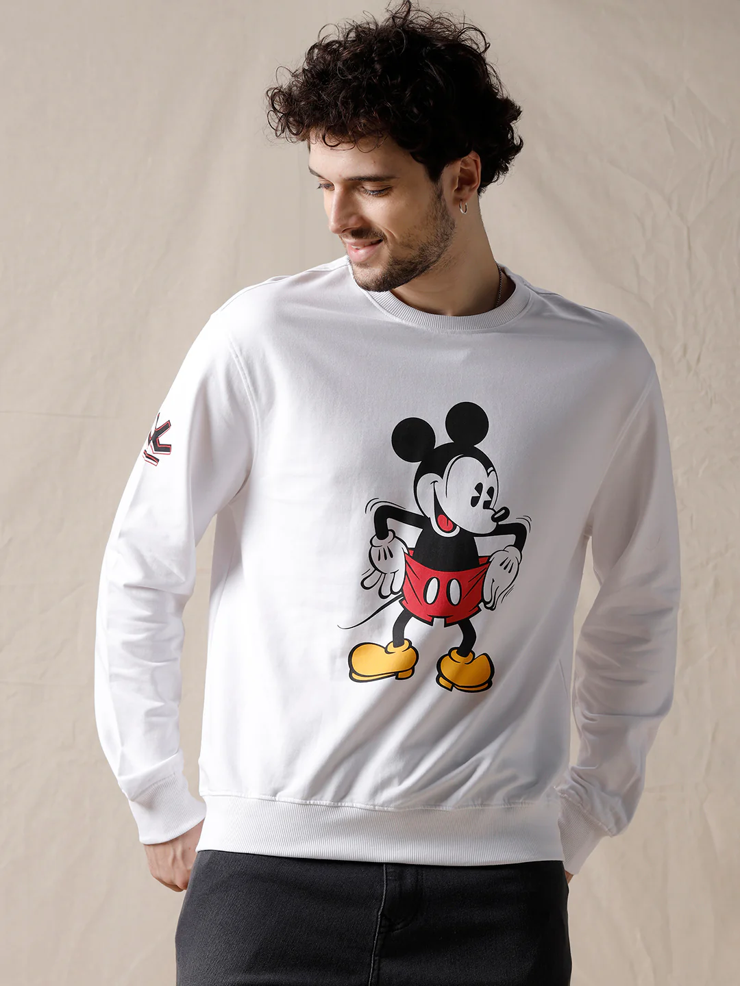 Printed Mickey Mouse Sweatshirt - Image 6