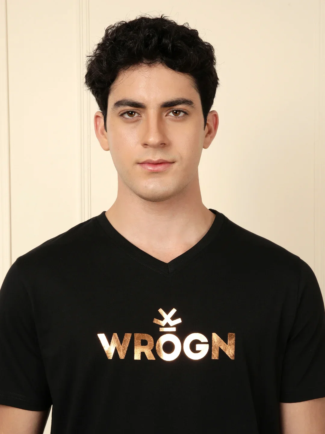 Foil Printed T-Shirt | Black - Image 7