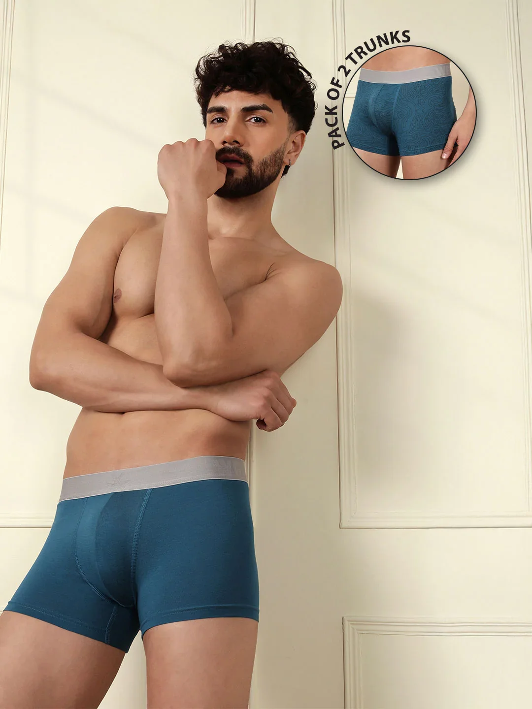 Pure Comfort Solid & Print 2-Pack Trunks - Image 3