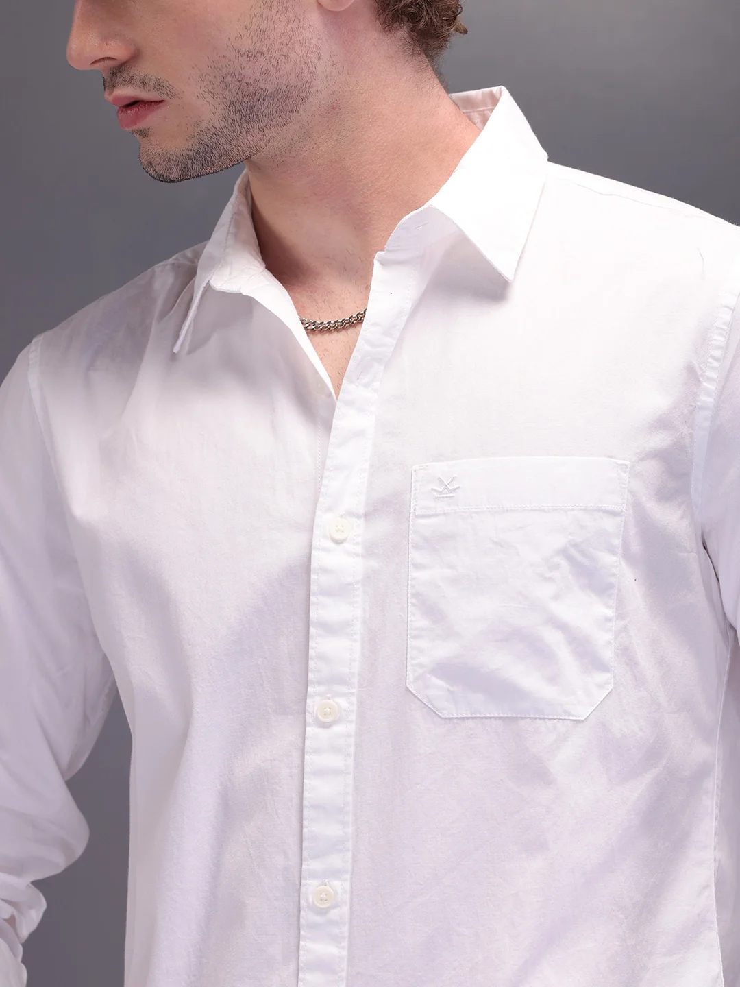 Pure Cotton Regular Fit Shirt | White - Image 5
