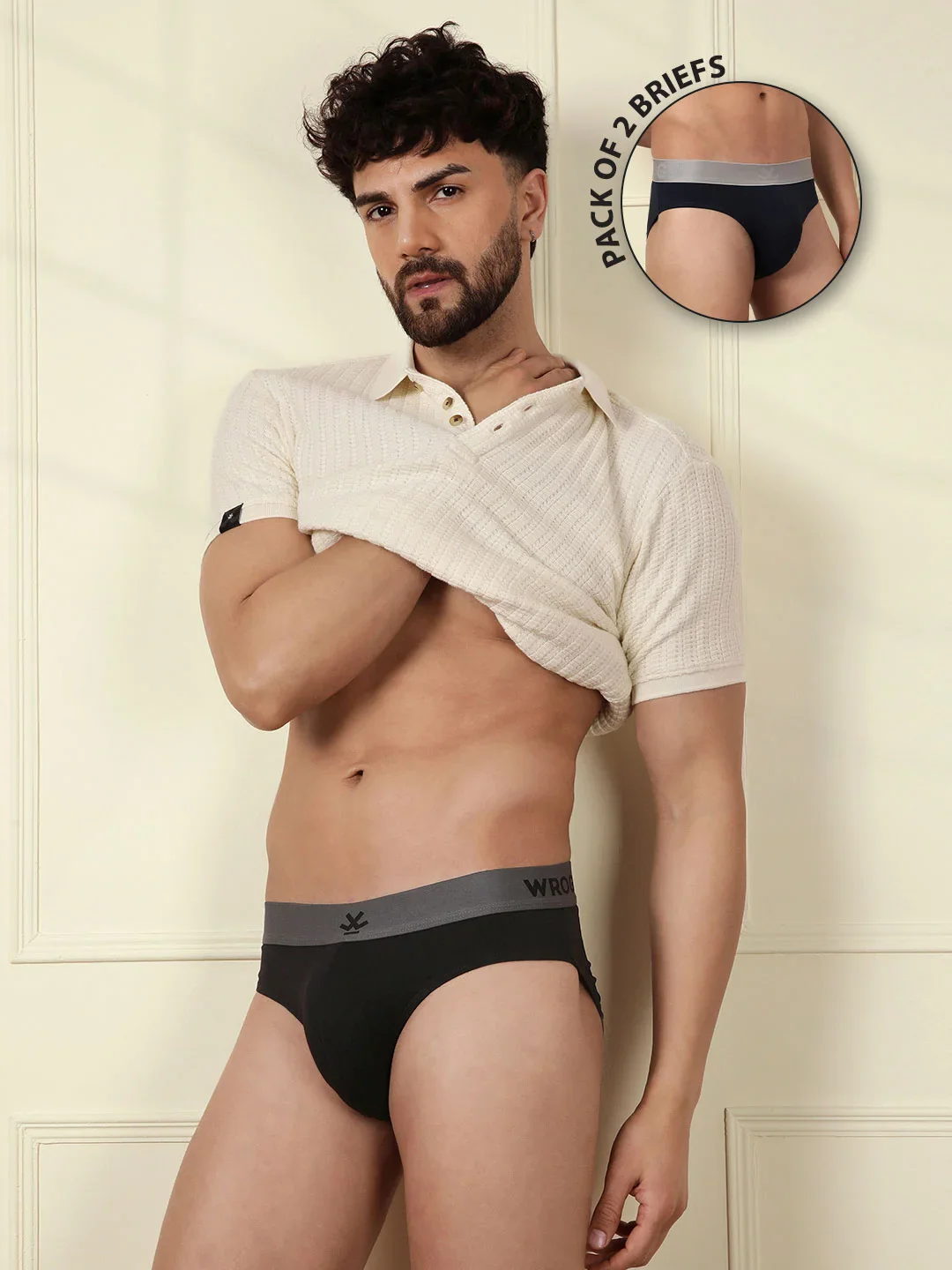 Cotton Spandex Solid 2-Pack Briefs - Image 3