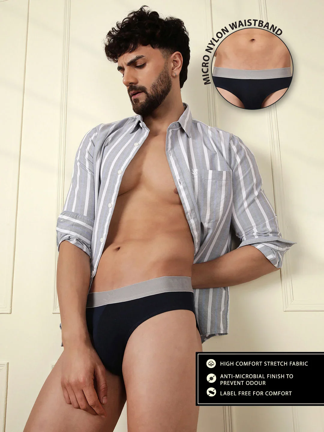 Cotton Spandex Solid 2-Pack Briefs - Image 4