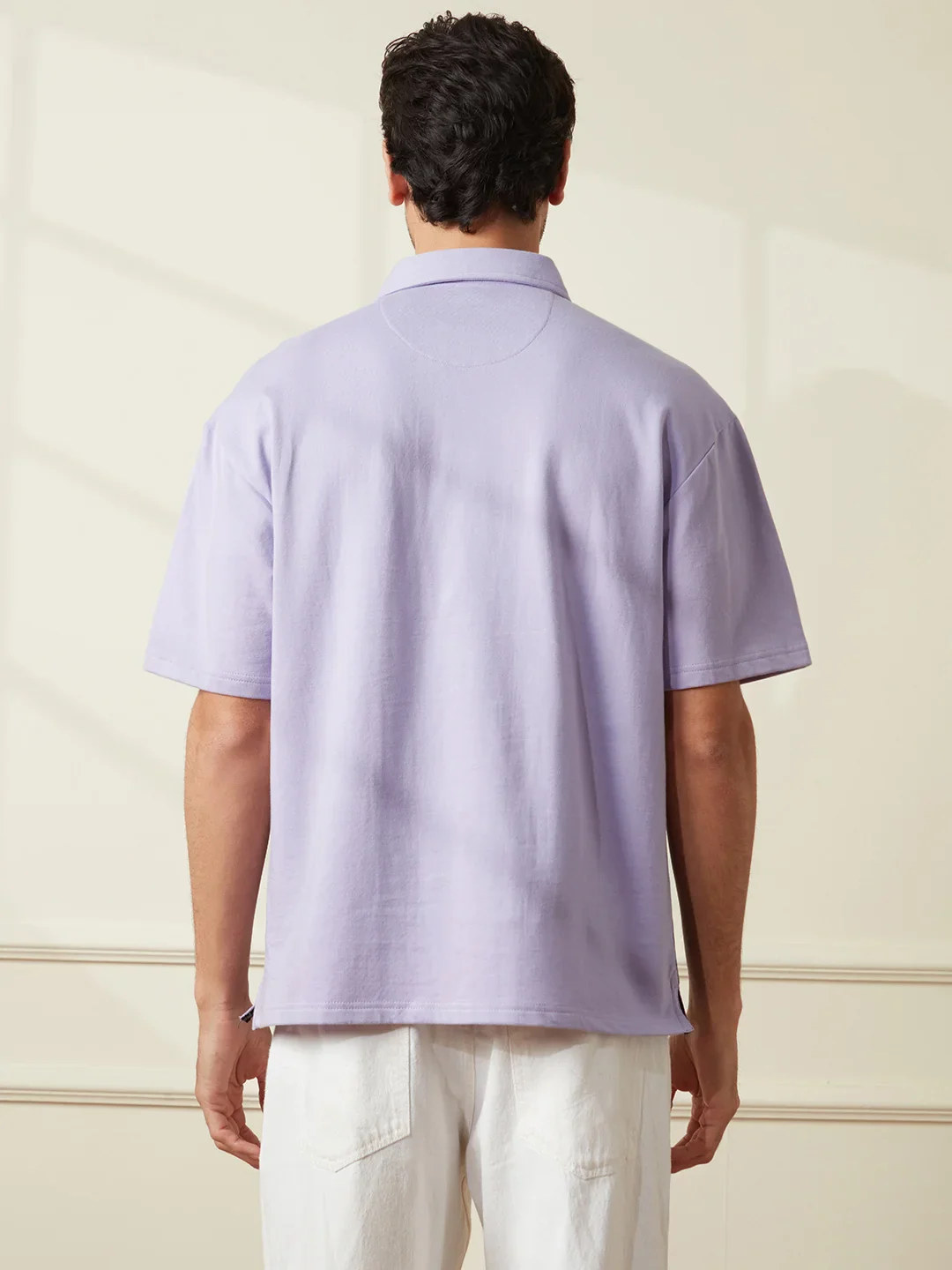 Spray Printed Oversized T-Shirt | Purple - Image 3