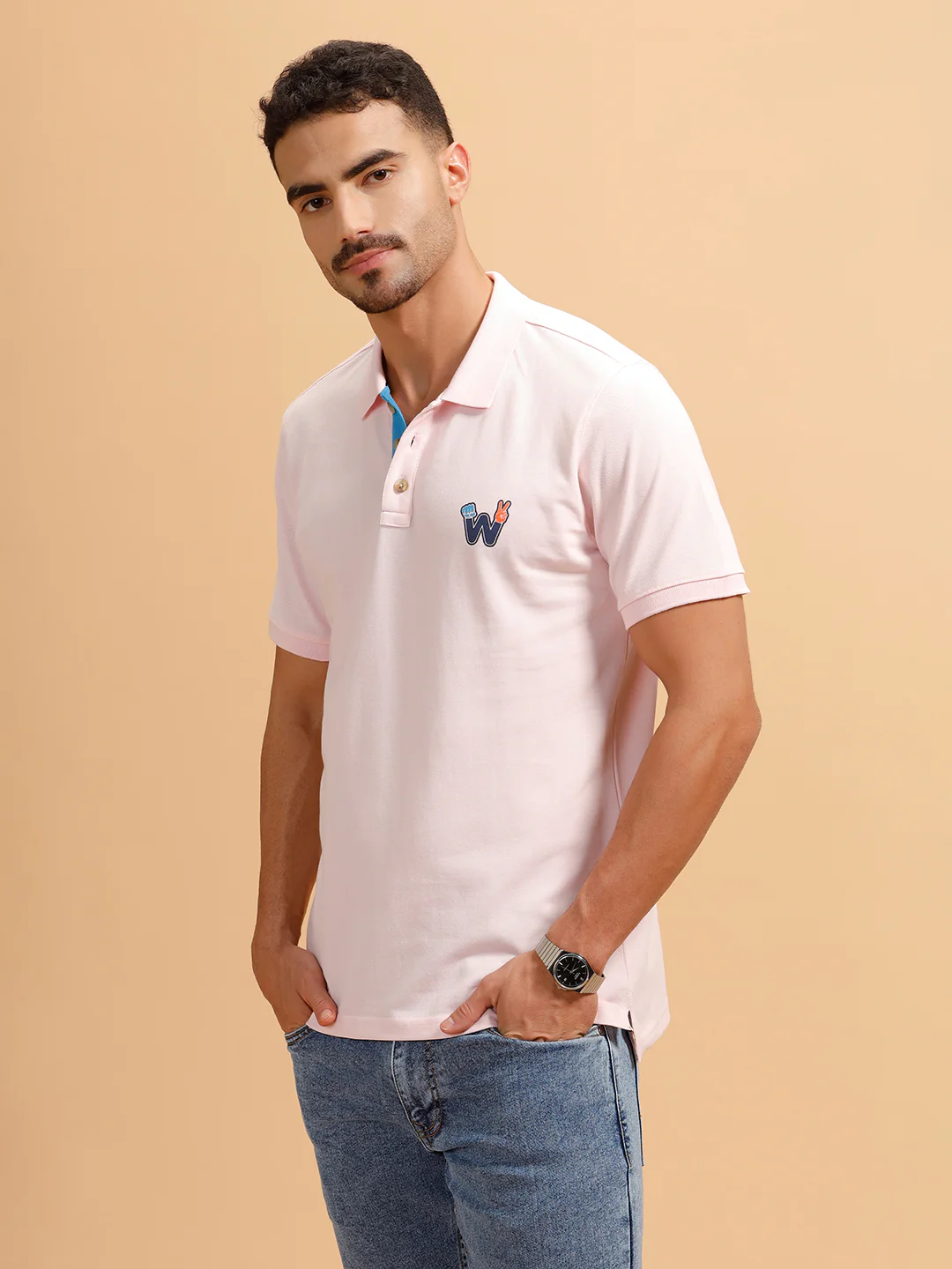 Quirky Printed T-Shirt | Light Pink - Image 4