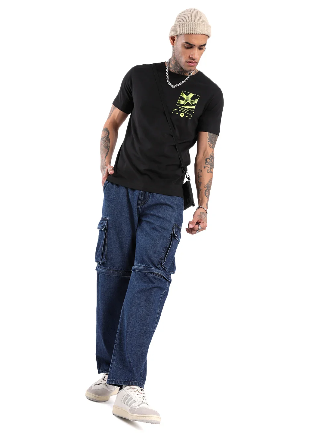 Rebel Wave Black Printed T-Shirt - Image 2