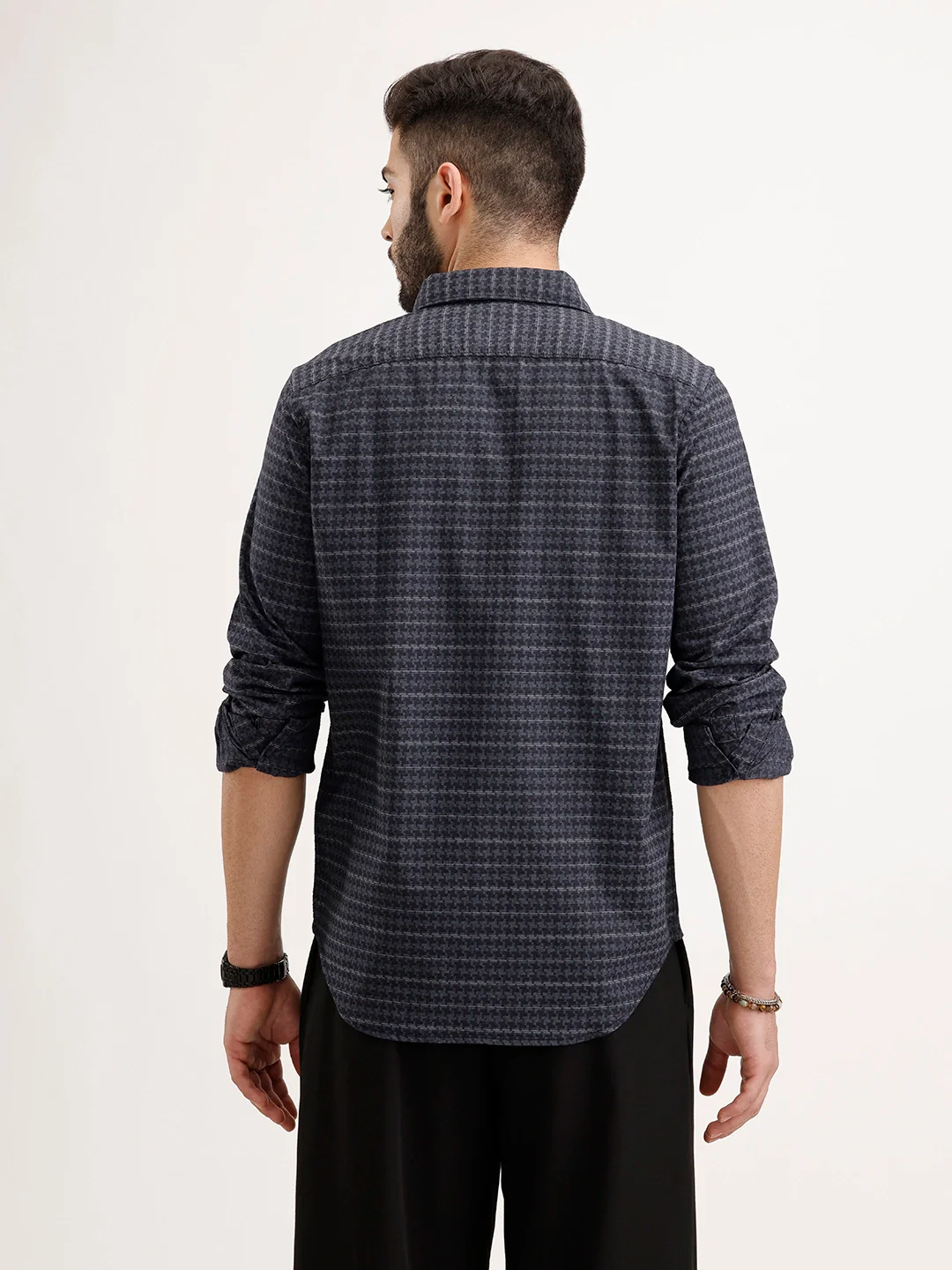 Regular Fit AOP Full Sleeve Shirt | Blue - Image 3