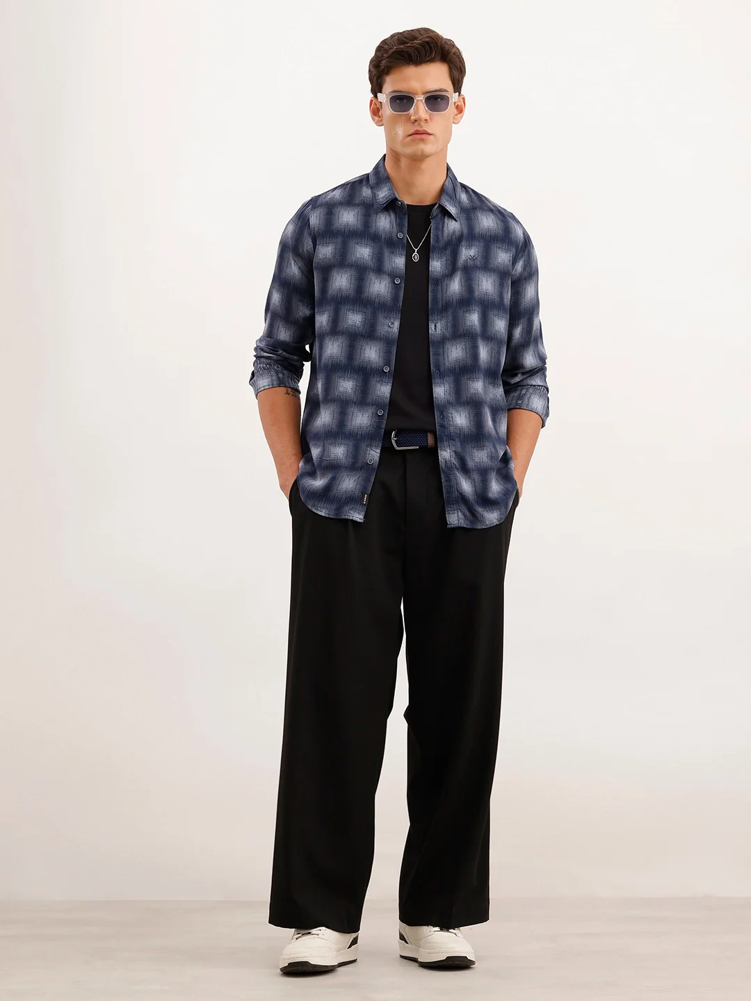 Slim Fit AOP Shirt | Blue - Image 2