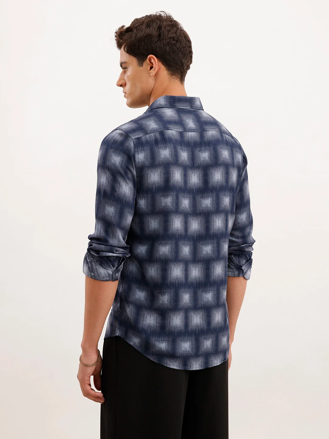 Slim Fit AOP Shirt | Blue - Image 3