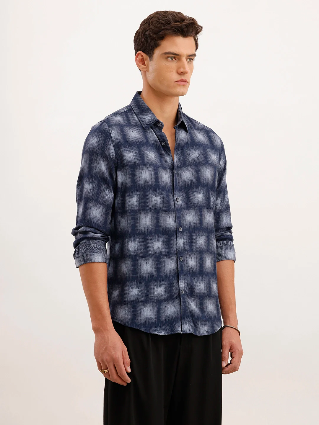 Slim Fit AOP Shirt | Blue - Image 4
