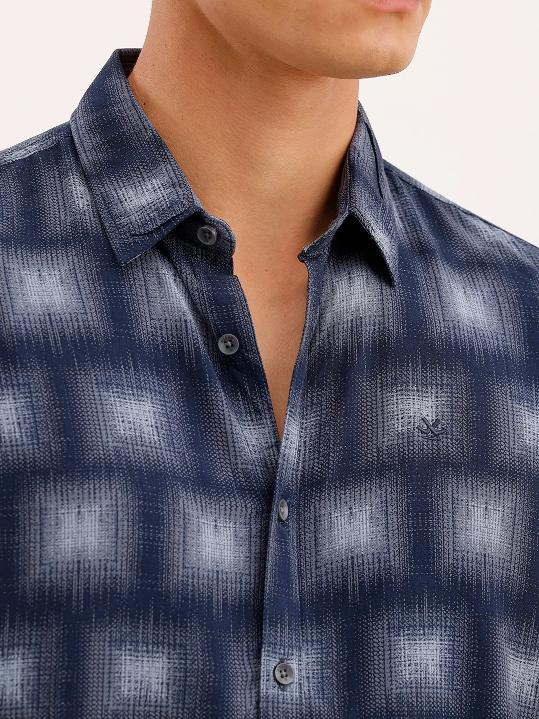 Slim Fit AOP Shirt | Blue - Image 5