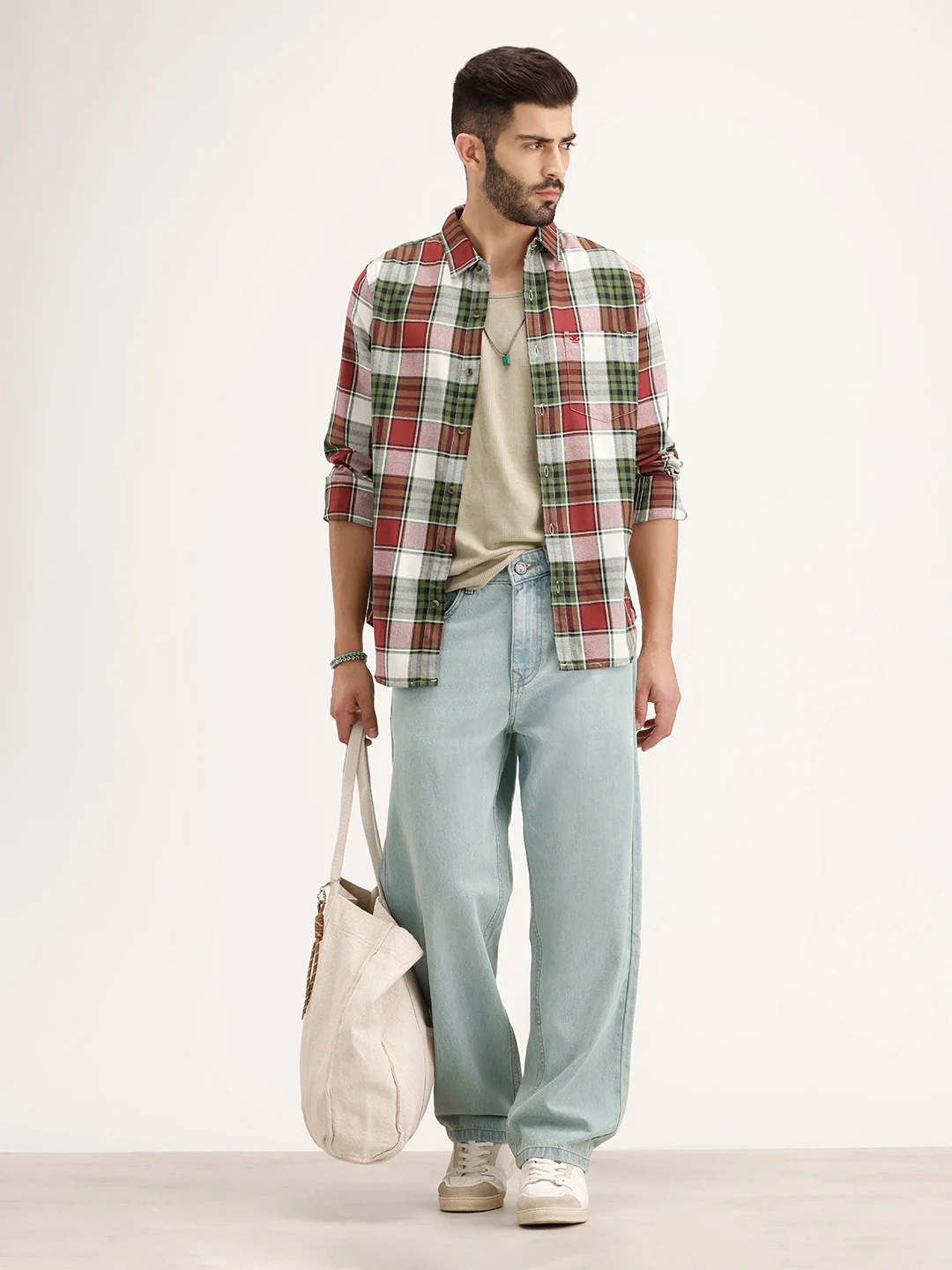 Regular Fit Checkerd Shirt | Multicolor - Image 2