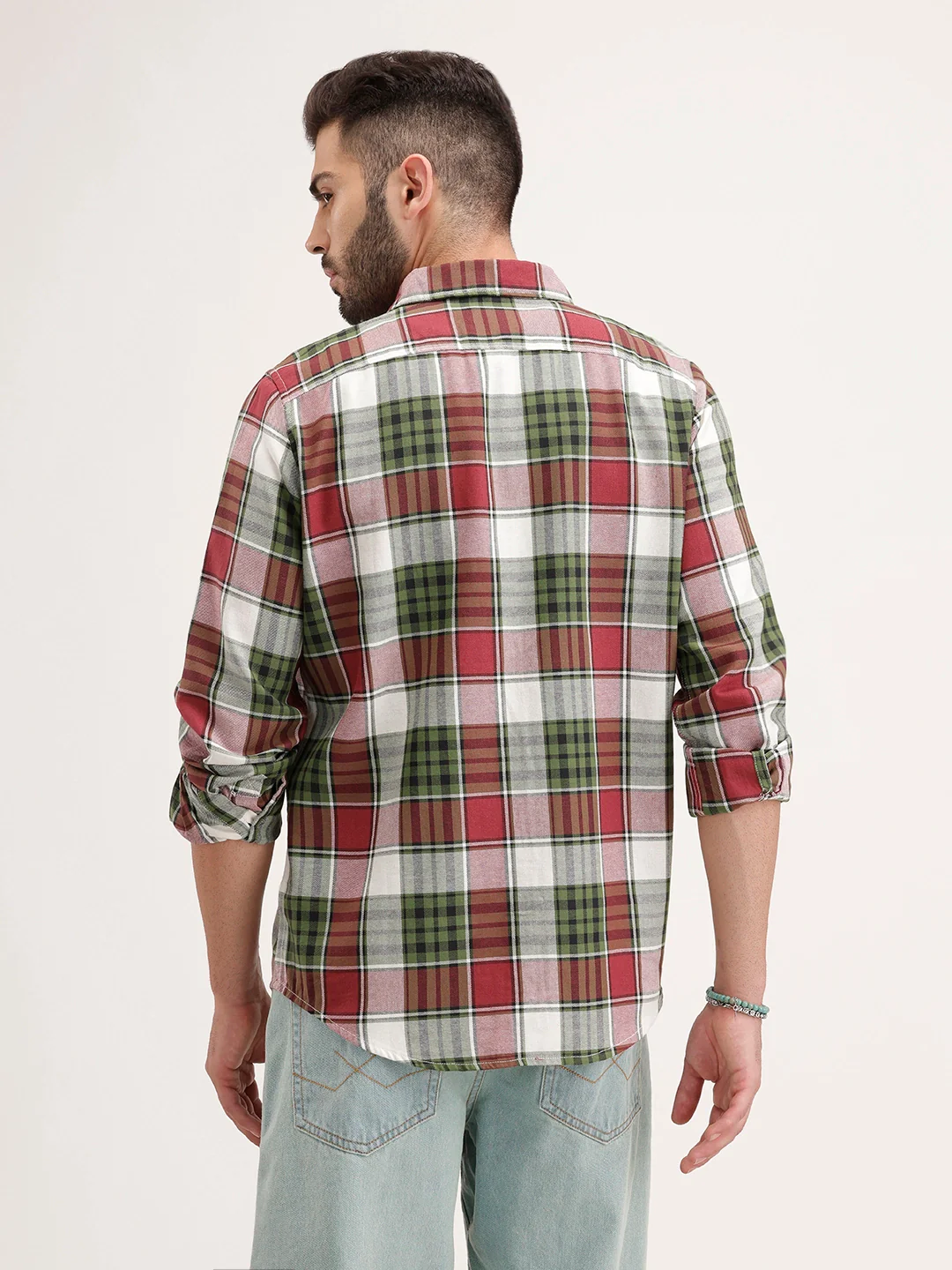 Regular Fit Checkerd Shirt | Multicolor - Image 3