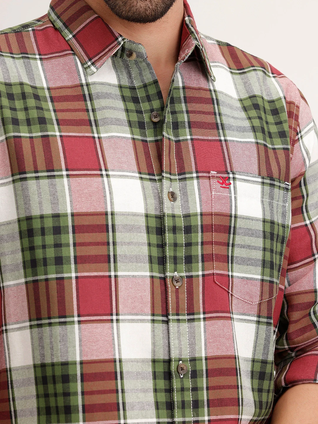 Regular Fit Checkerd Shirt | Multicolor - Image 5