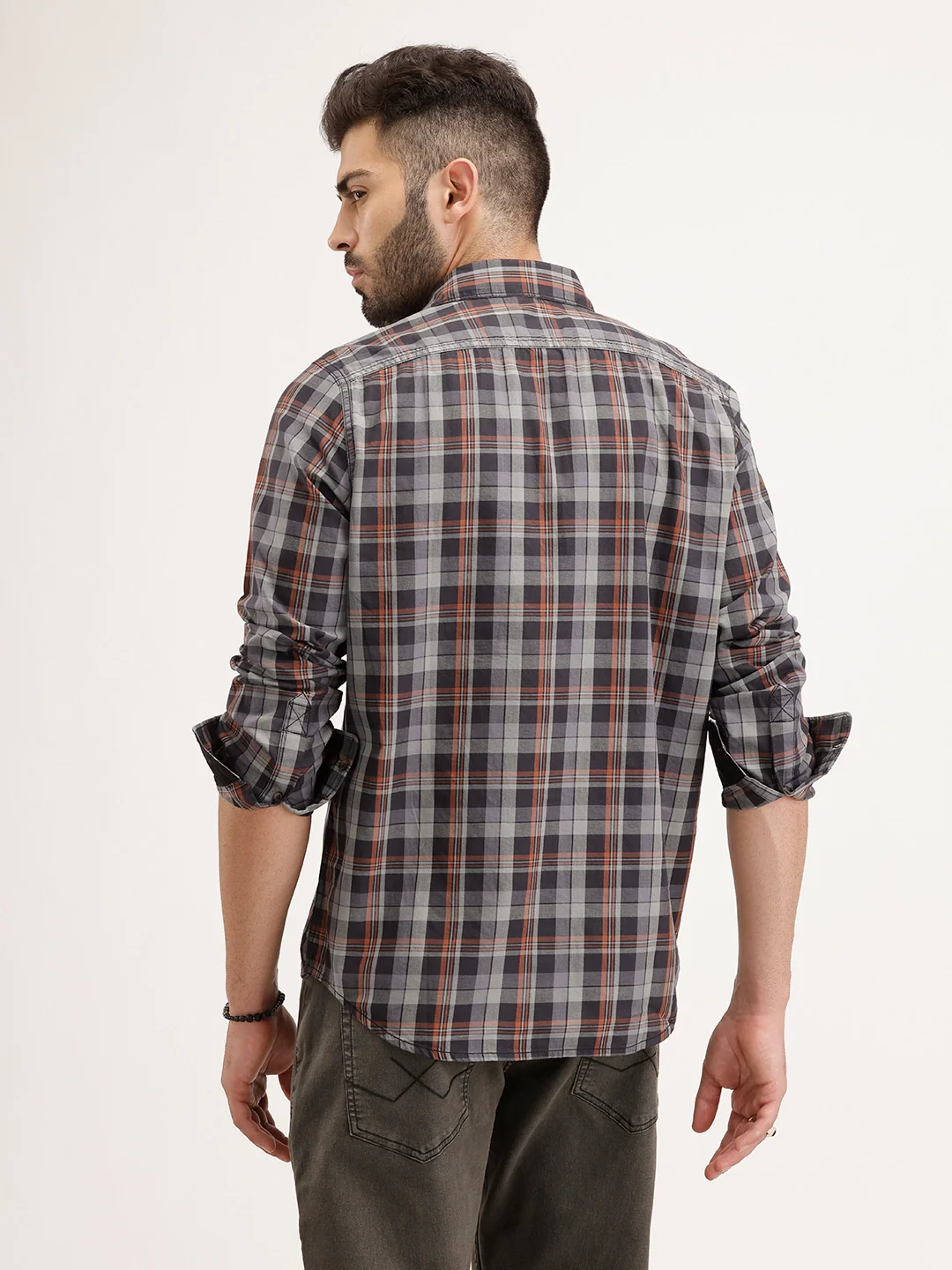 Regular Fit Checkered Shirt | Multicolor - Image 3