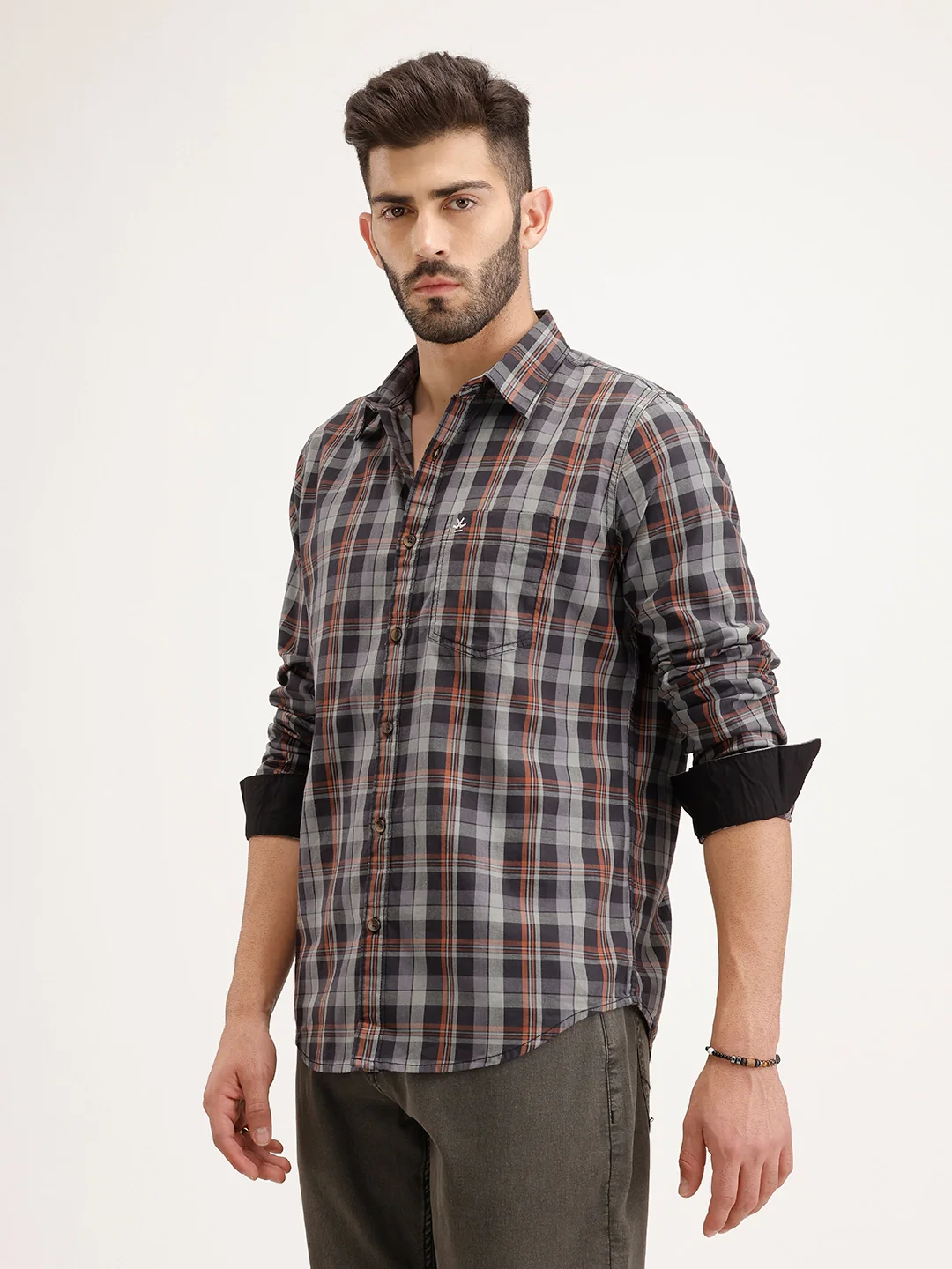 Regular Fit Checkered Shirt | Multicolor - Image 4