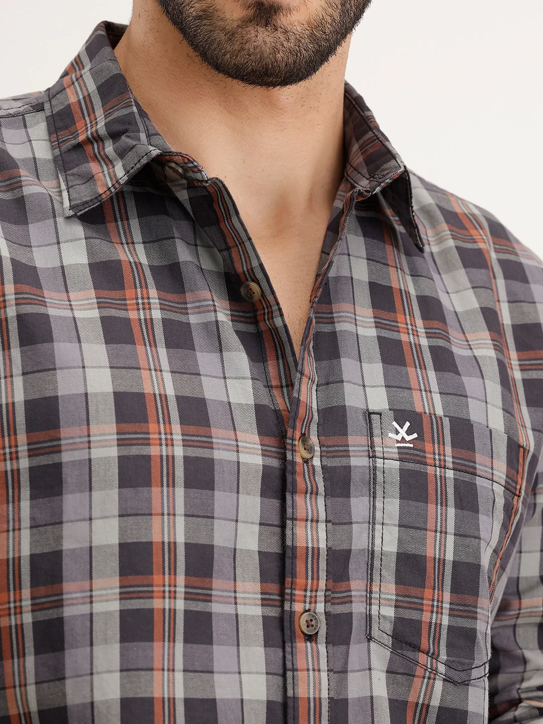 Regular Fit Checkered Shirt | Multicolor - Image 5