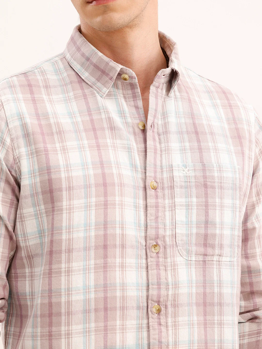 Regular Fit Checkered Shirt | Grey - Image 5