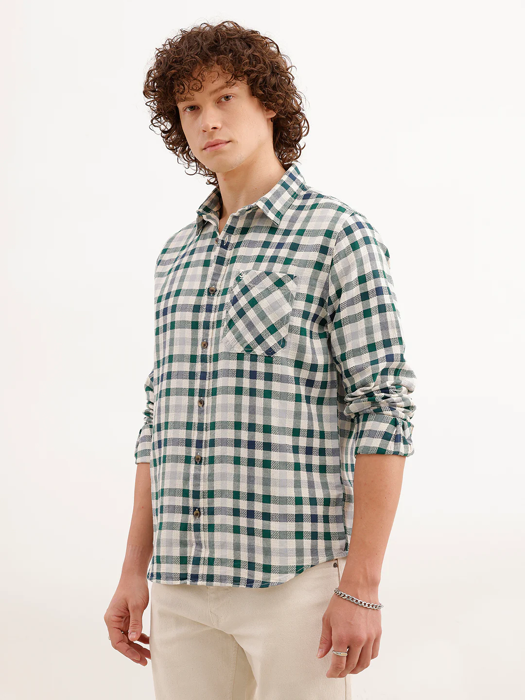 Regular Fit Checkered Shirt | Multicolor - Image 4