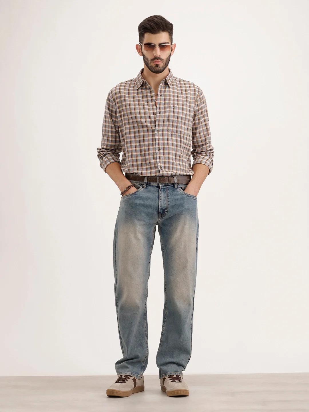 Regular Fit Checkered Shirt | Multicolor - Image 2