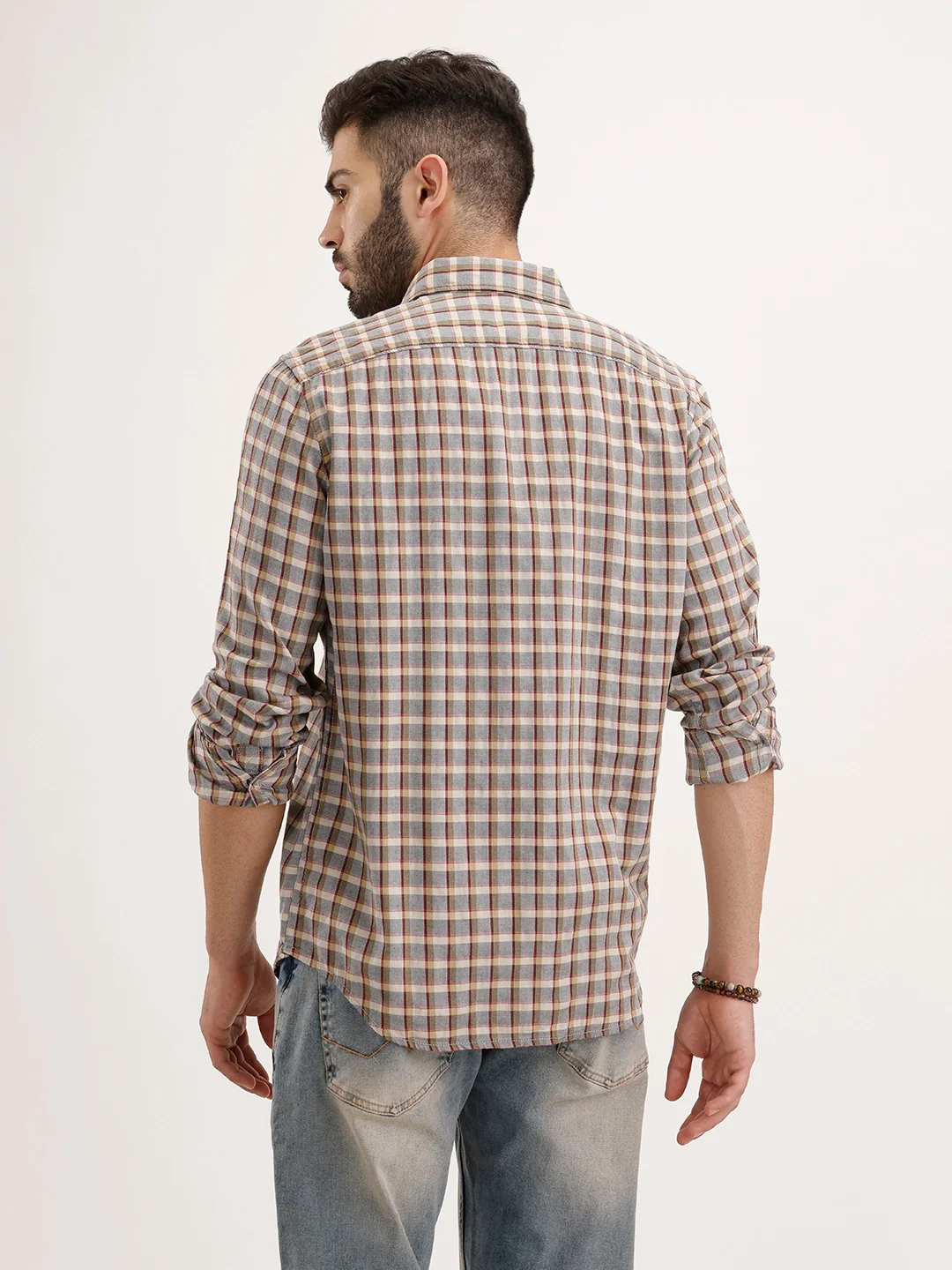 Regular Fit Checkered Shirt | Multicolor - Image 3