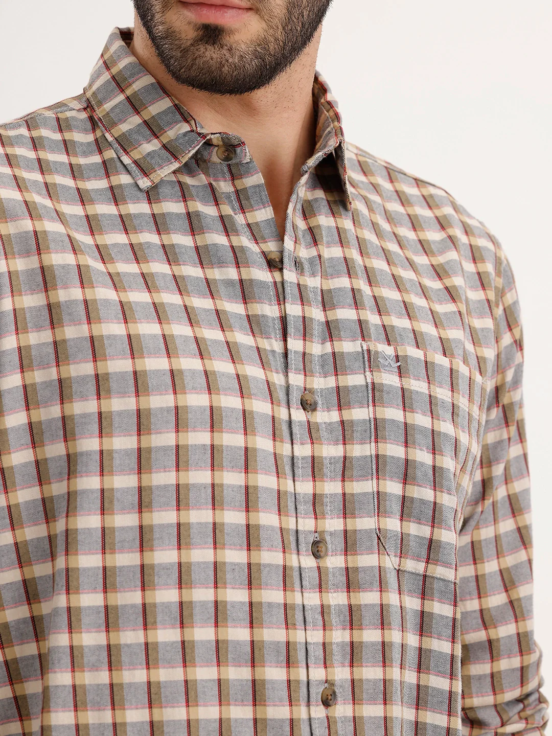 Regular Fit Checkered Shirt | Multicolor - Image 5