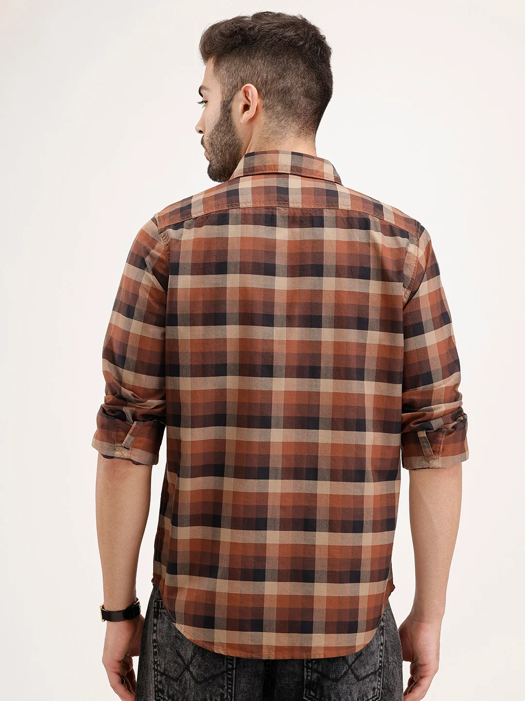Regular Fit Checkered Shirt | Multicolor - Image 3