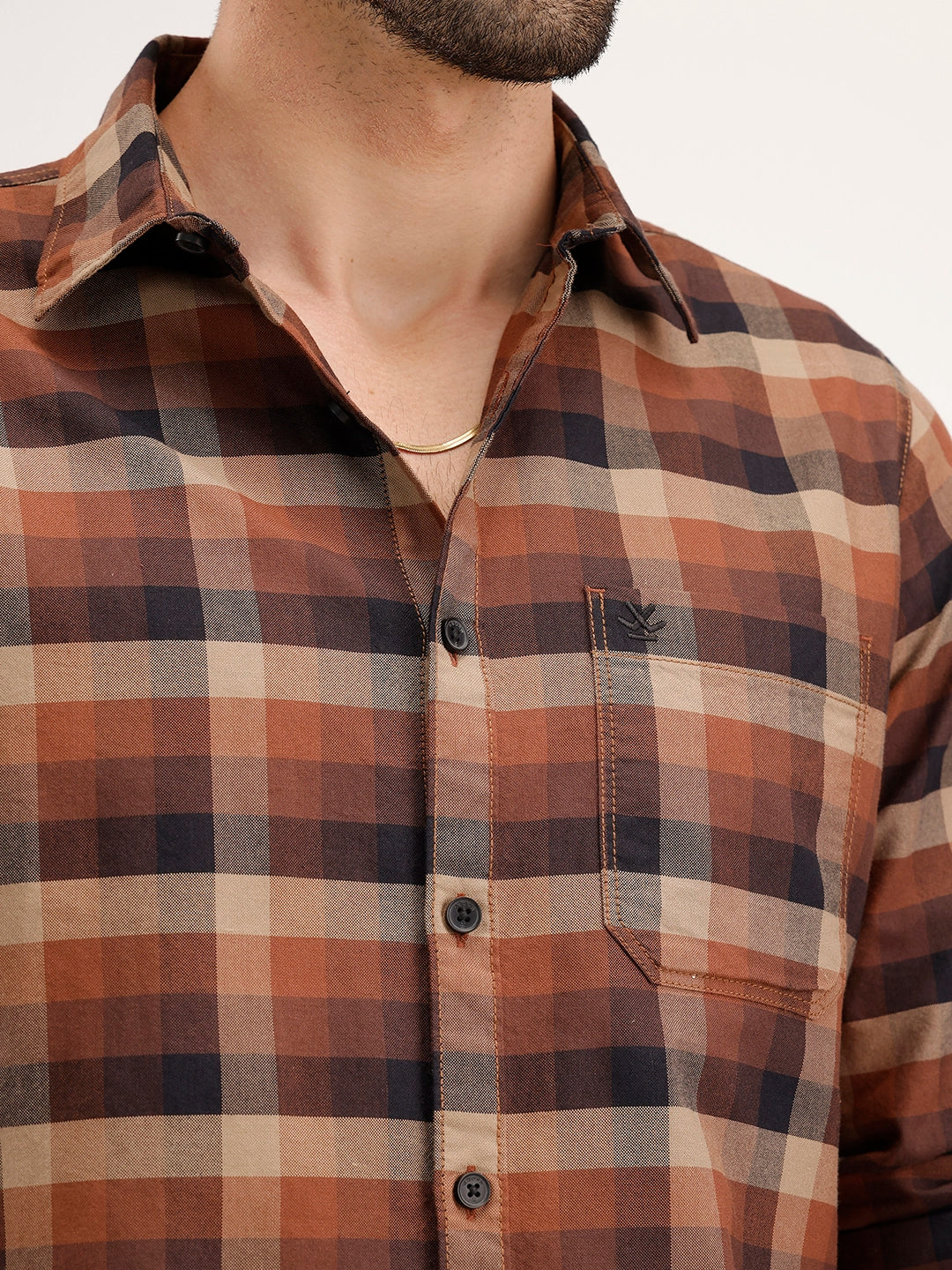 Regular Fit Checkered Shirt | Multicolor - Image 5