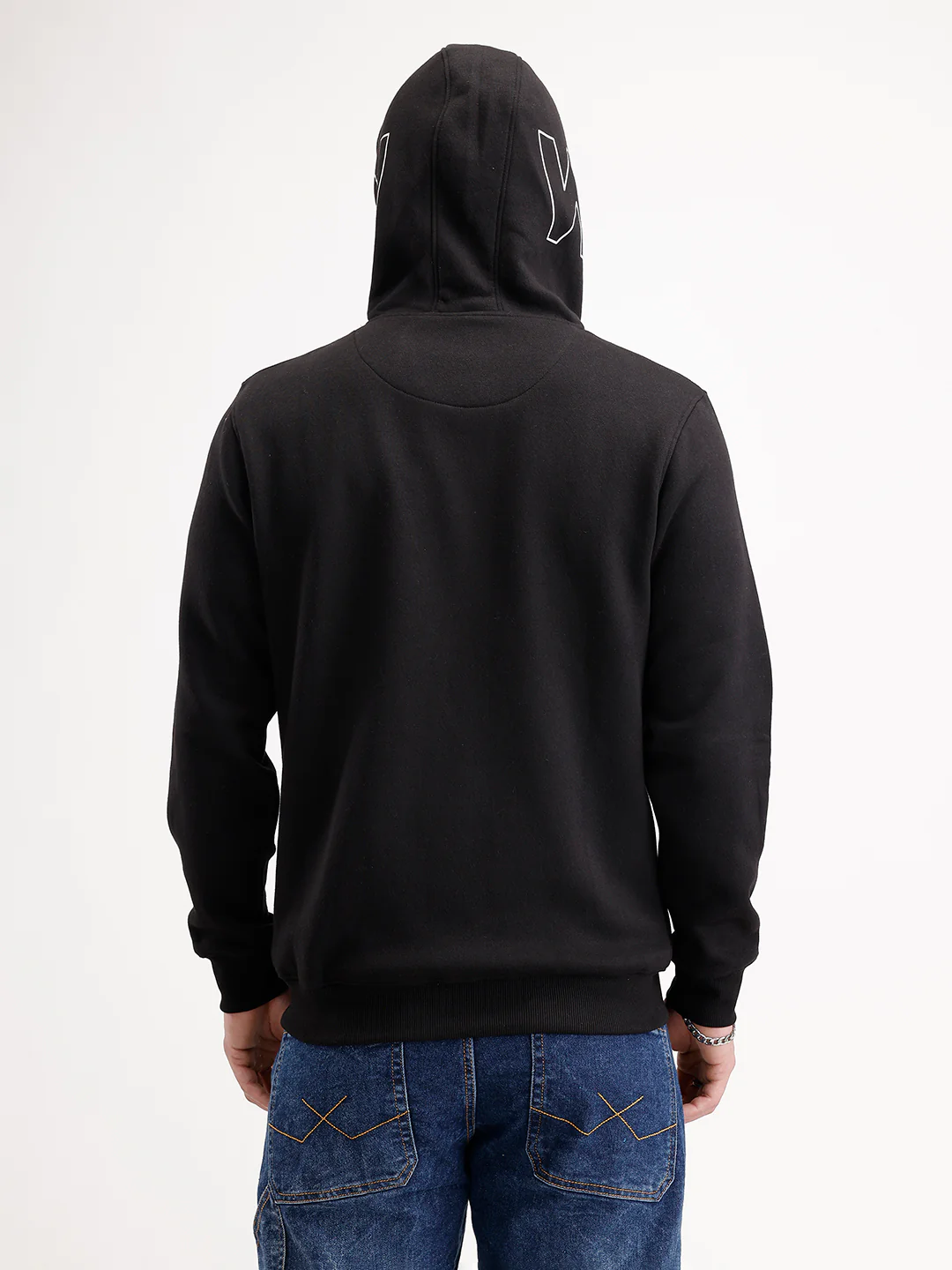 Regular Fit Hooded Sweatshirt | Black - Image 3