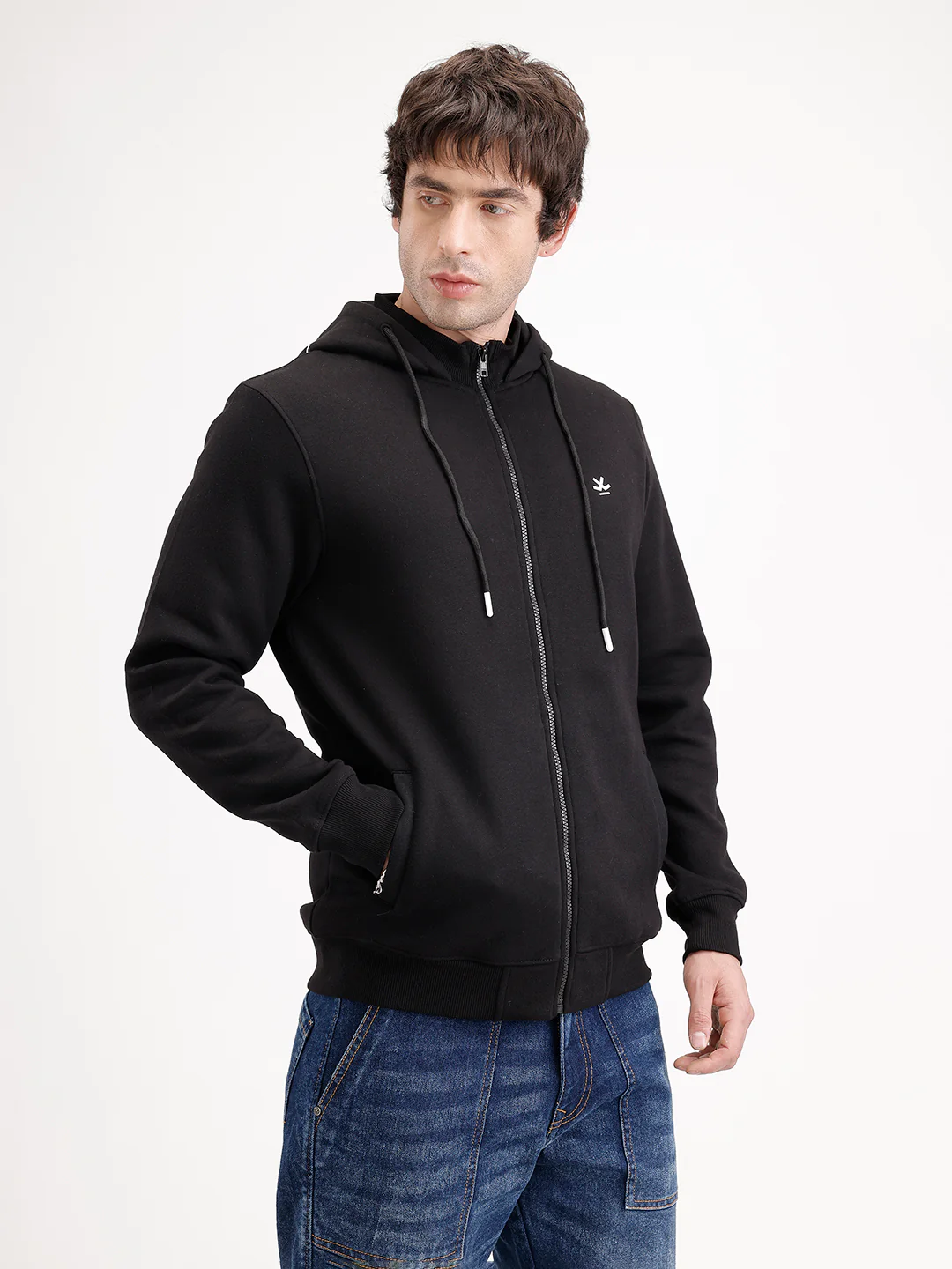 Regular Fit Hooded Sweatshirt | Black - Image 4