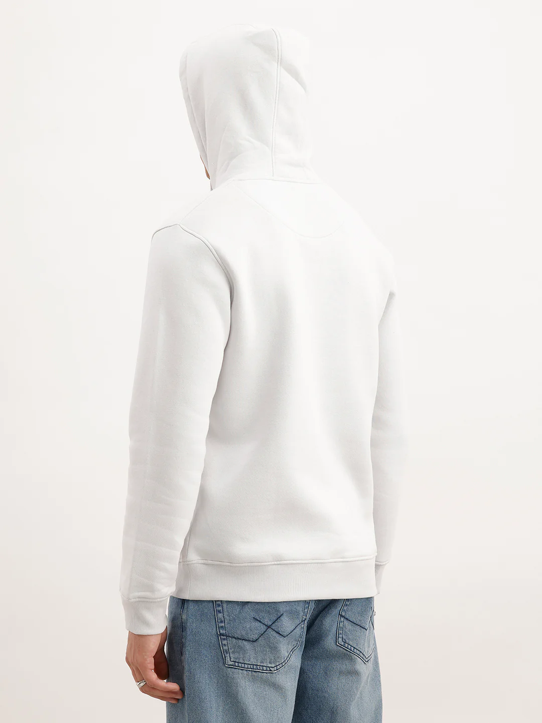 Regular Fit Hooded Sweatshirt  | Grey - Image 3