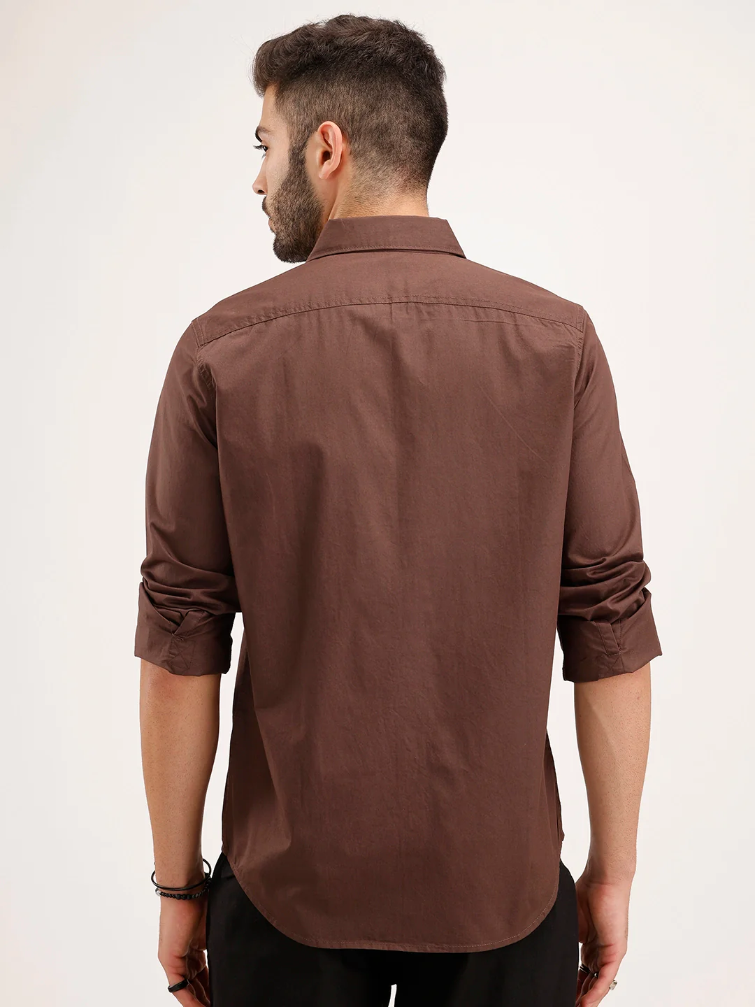 Regular Fit Placement Printed Shirt | Brown - Image 3