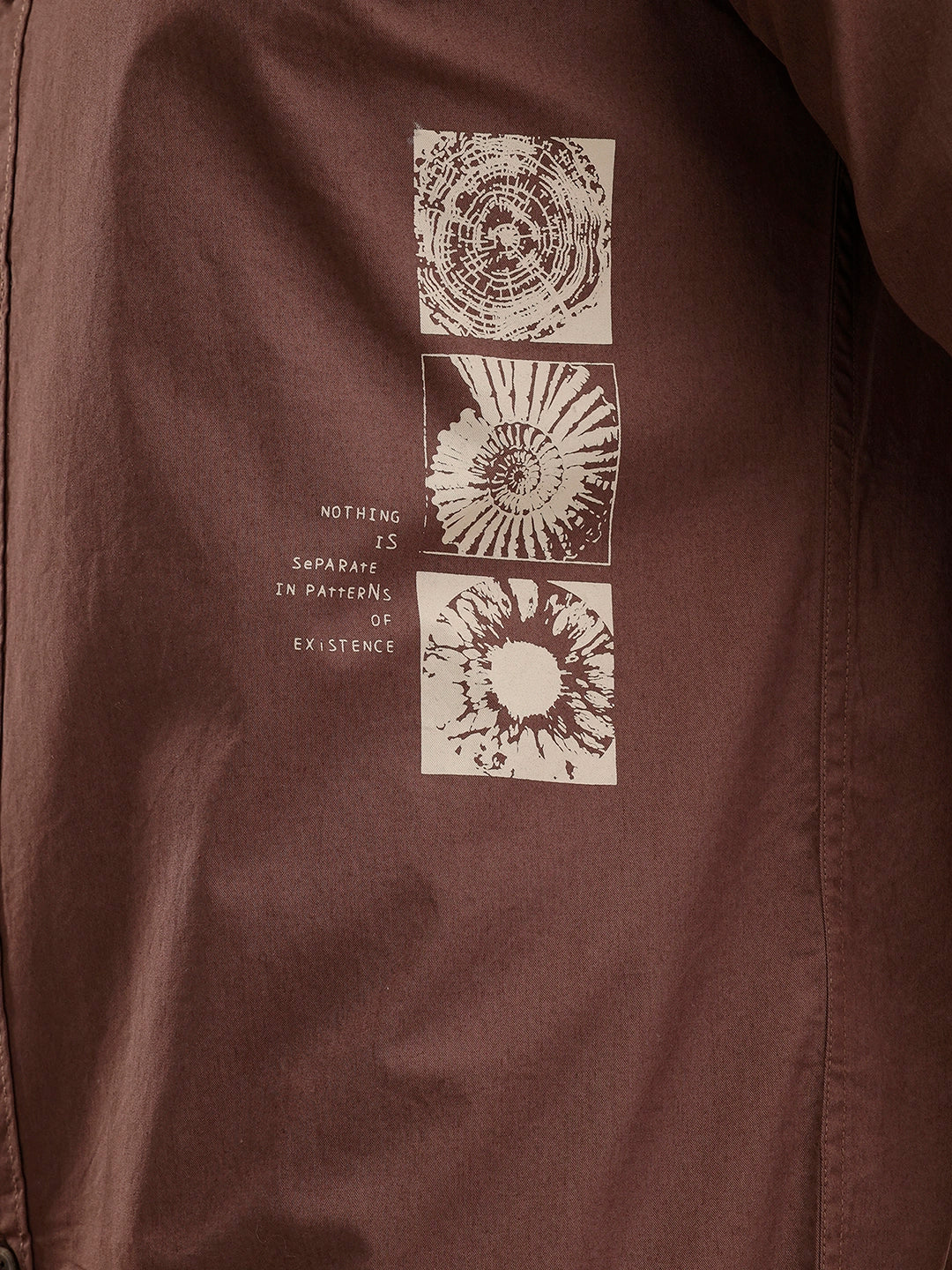 Regular Fit Placement Printed Shirt | Brown - Image 5