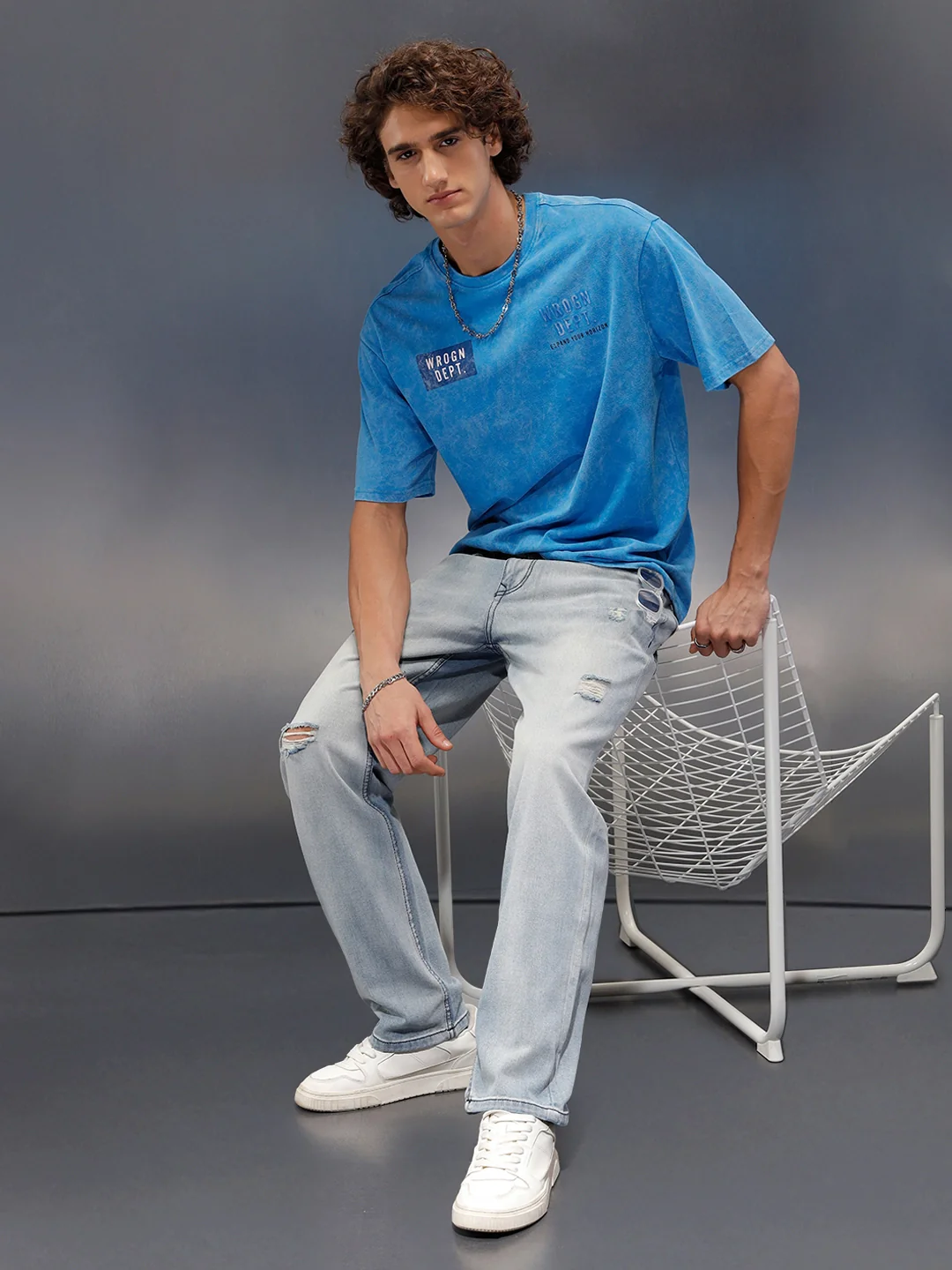 Relaxed Anti-Fit Jeans | Light Blue - Image 2