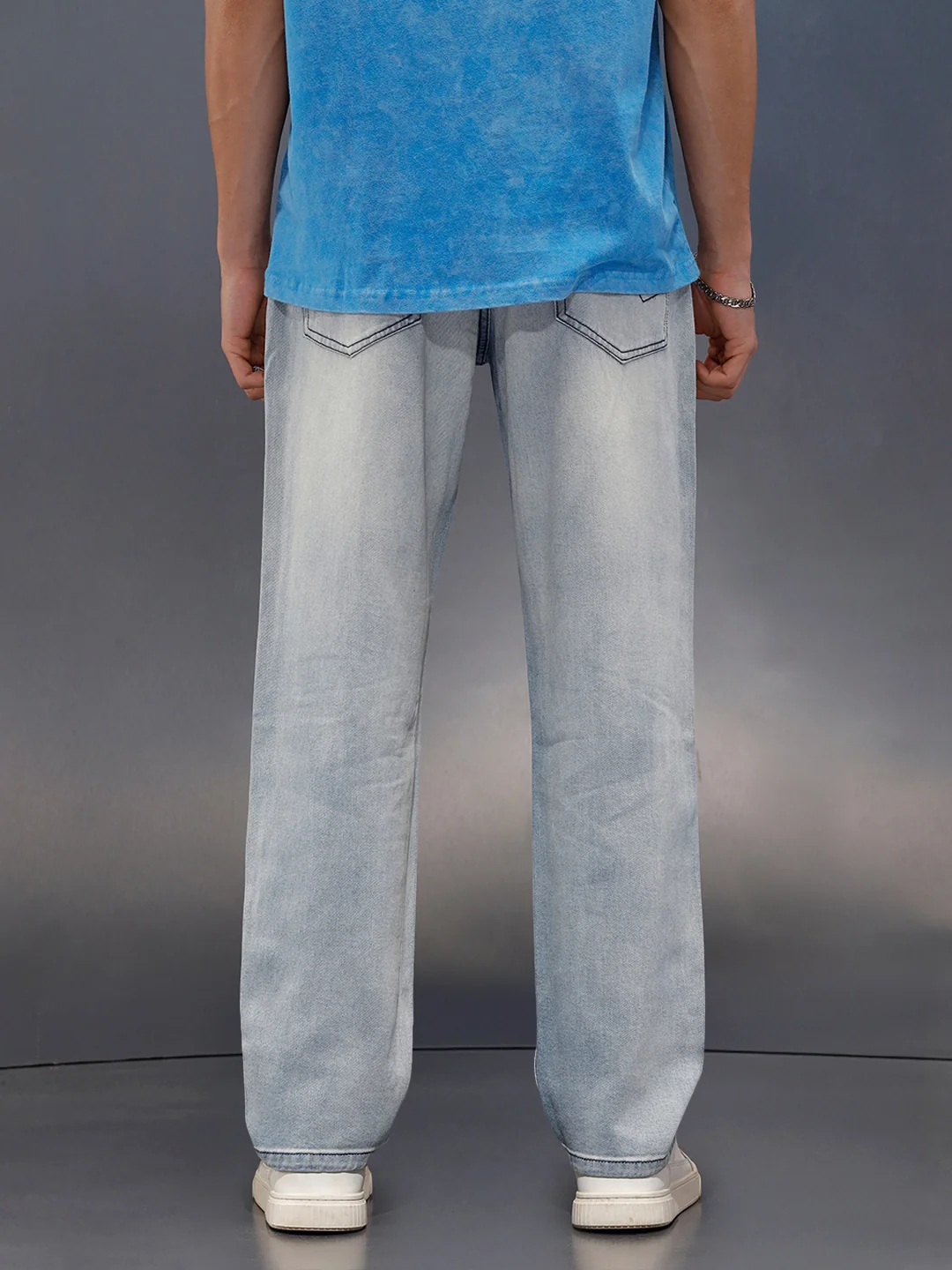 Relaxed Anti-Fit Jeans | Light Blue - Image 3