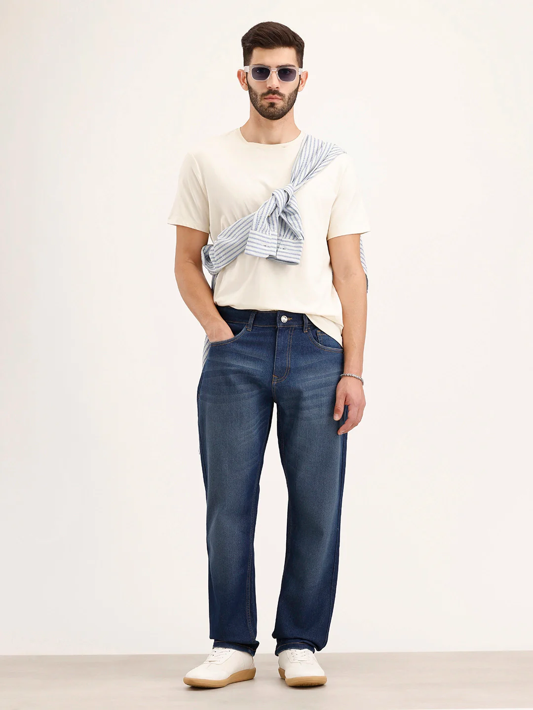 Relaxed Fit Denim Jeans | Blue - Image 2