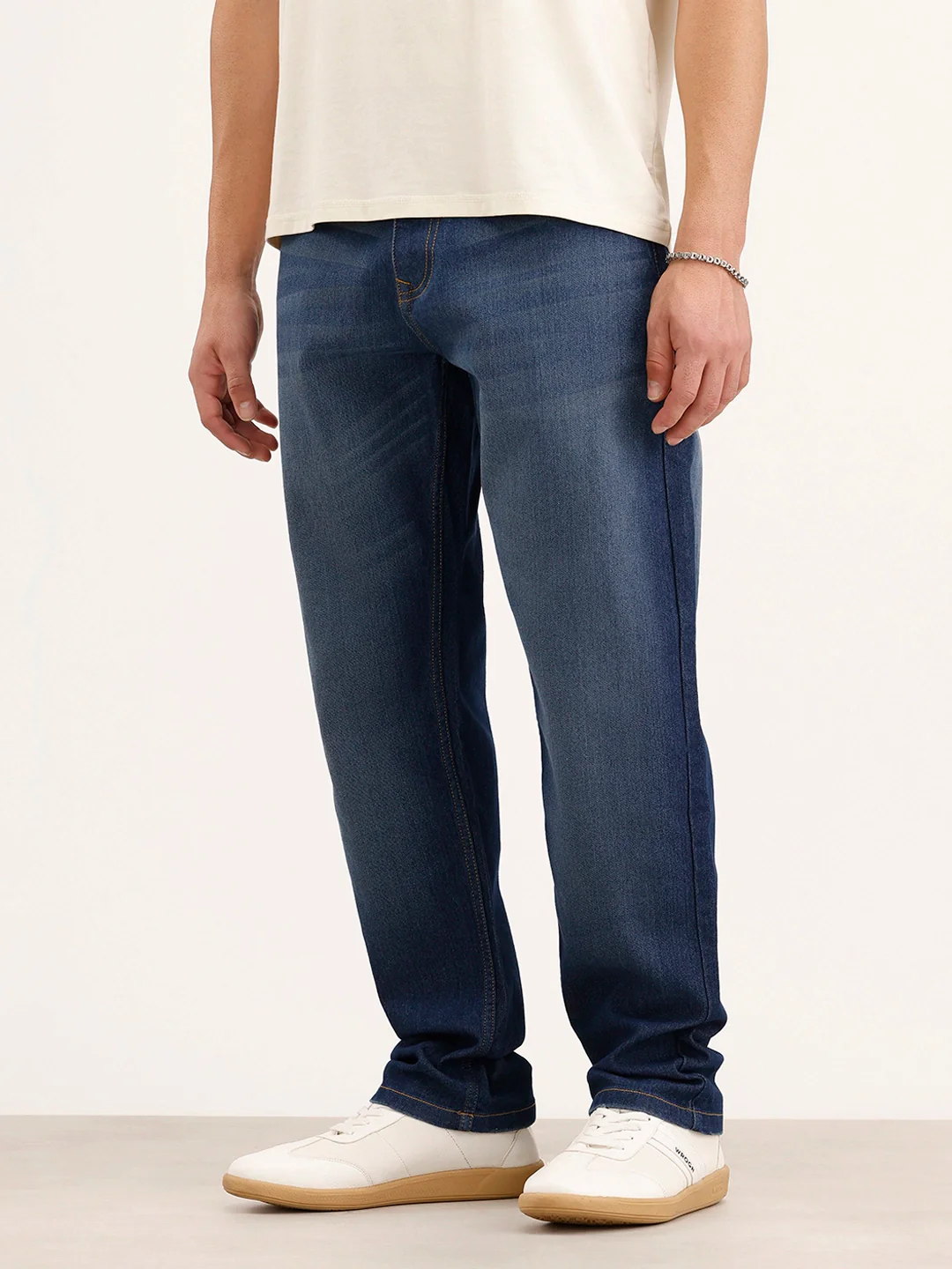Relaxed Fit Denim Jeans | Blue - Image 4