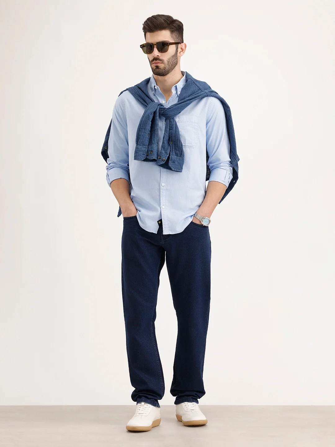 Relaxed Fit Denim Jeans | Dark Blue - Image 2