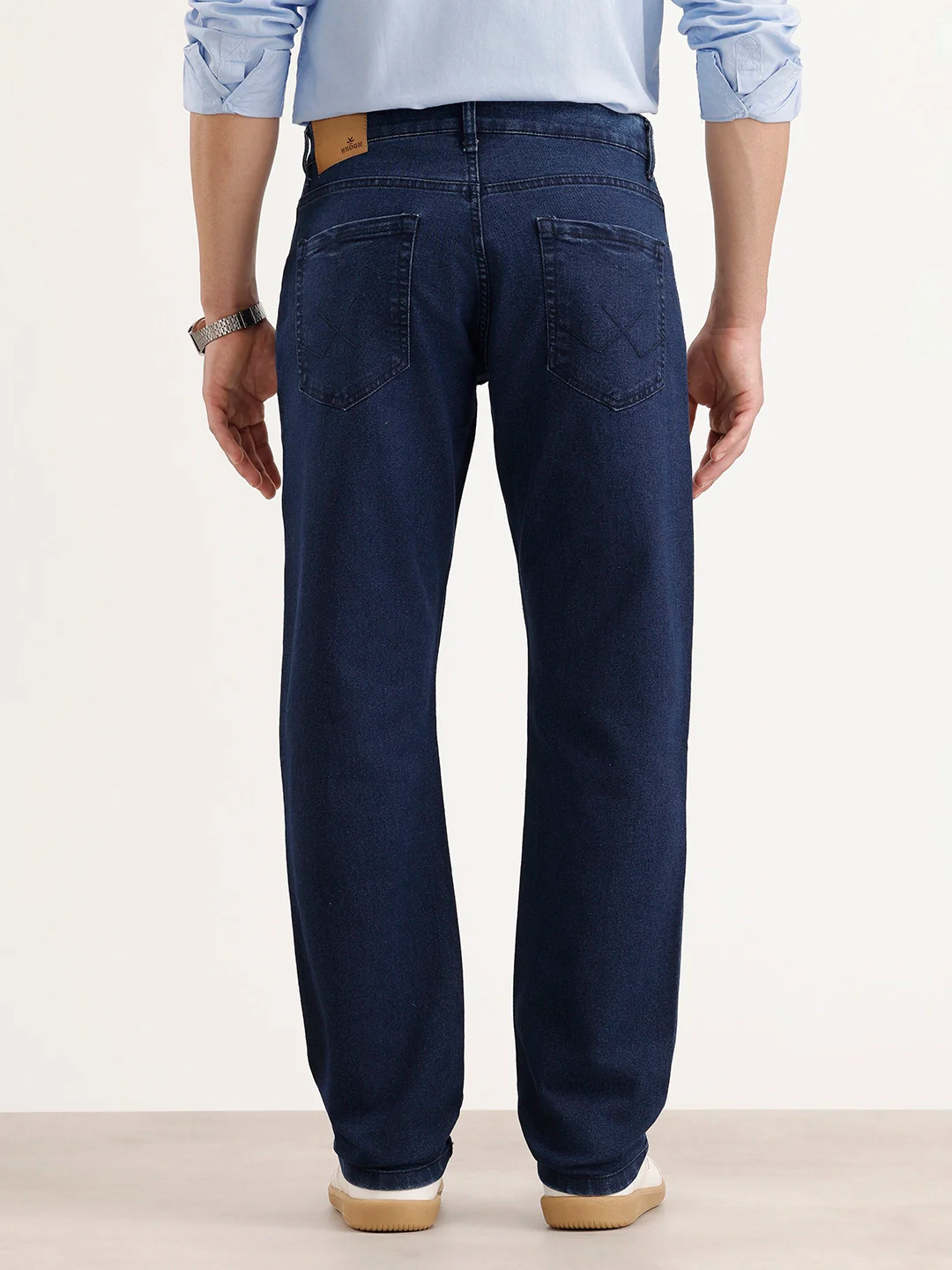 Relaxed Fit Denim Jeans | Dark Blue - Image 3