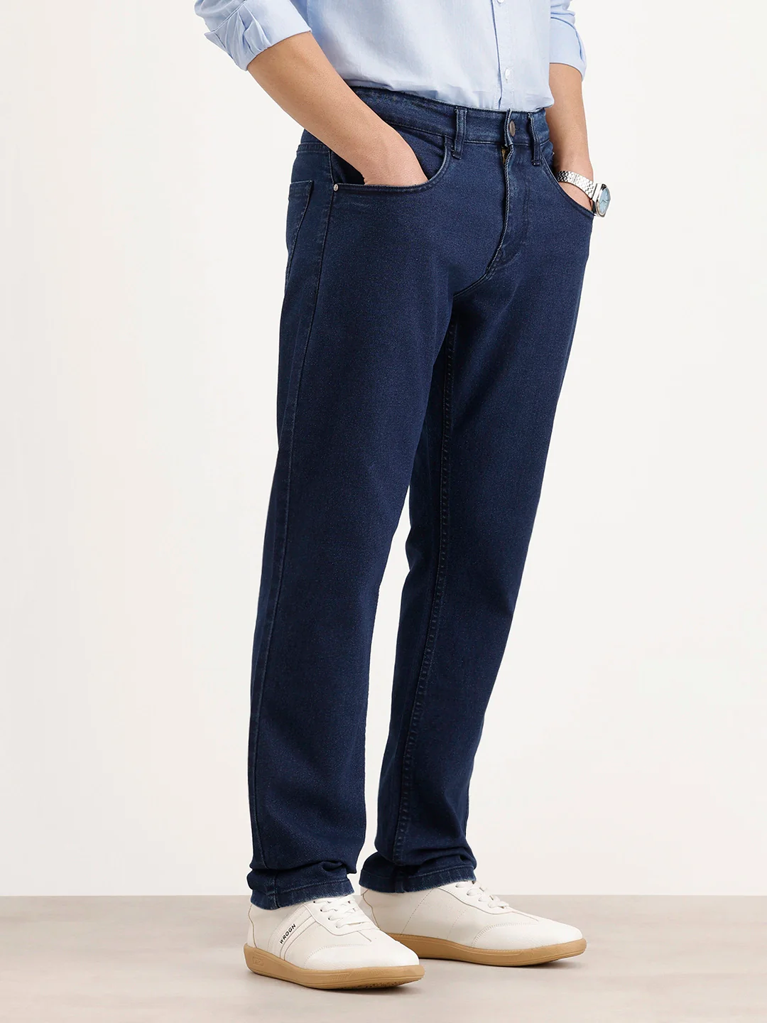 Relaxed Fit Denim Jeans | Dark Blue - Image 4