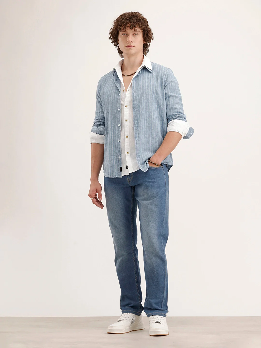 Relaxed Fit Denim Jeans | Light Blue - Image 2