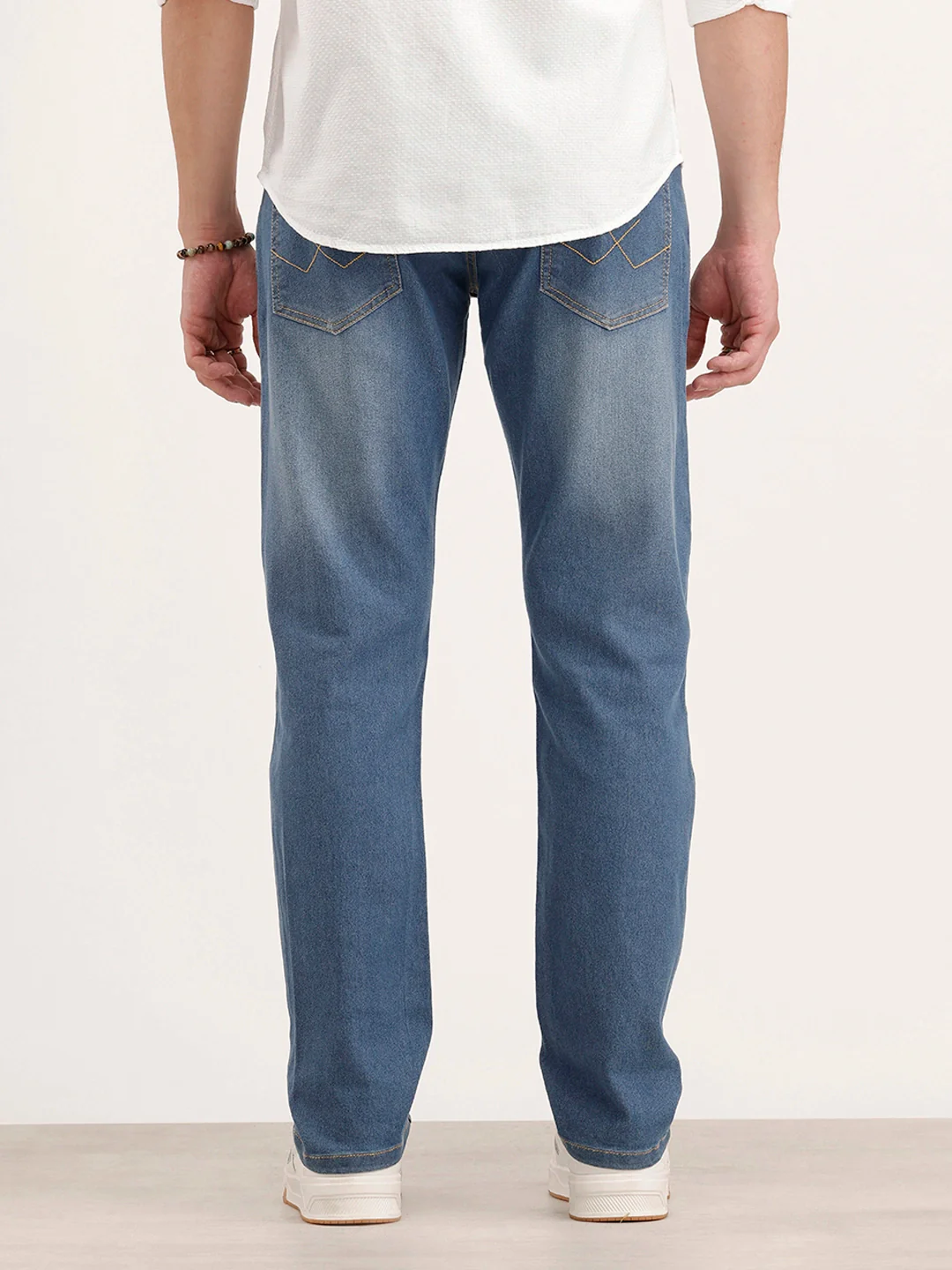 Relaxed Fit Denim Jeans | Light Blue - Image 3