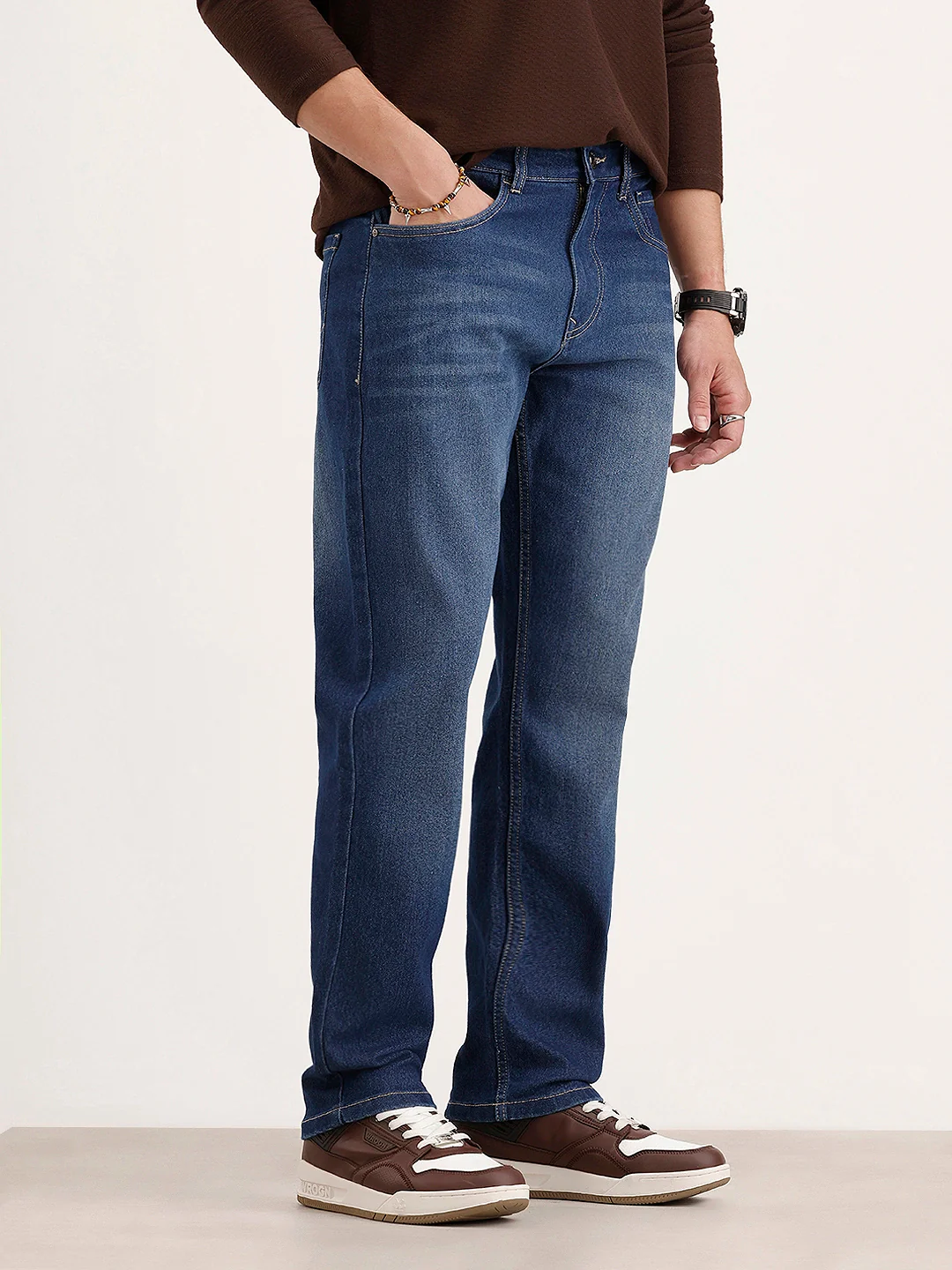 Relaxed Fit Denim Jeans | Light Blue - Image 4