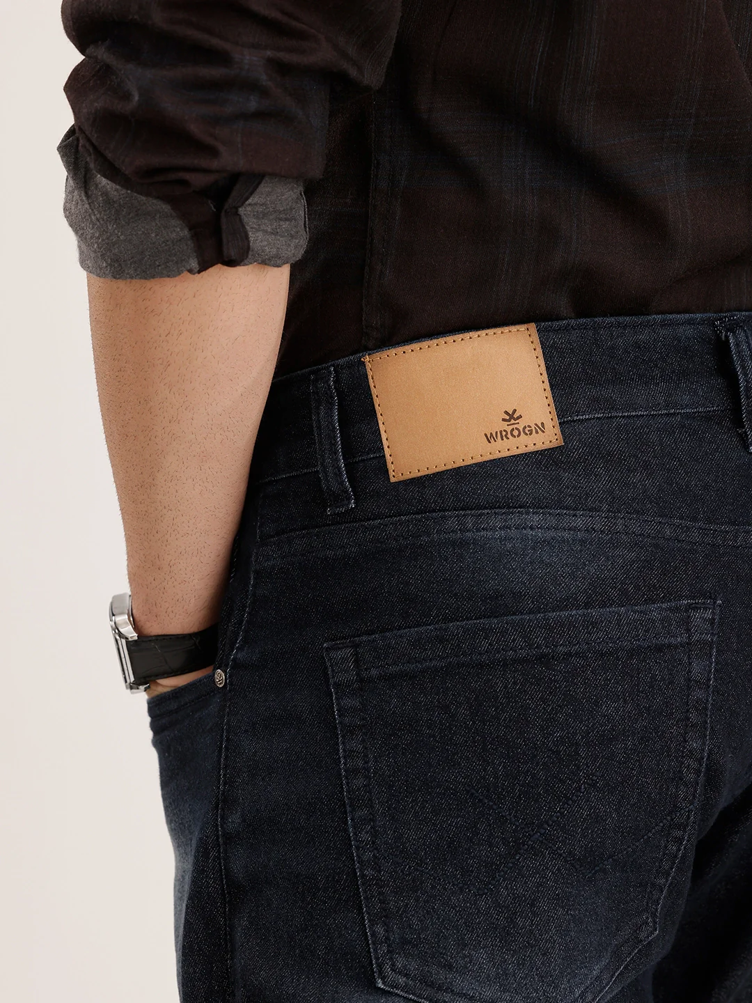 Relaxed Fit Faded Denim Jeans | Blue - Image 6