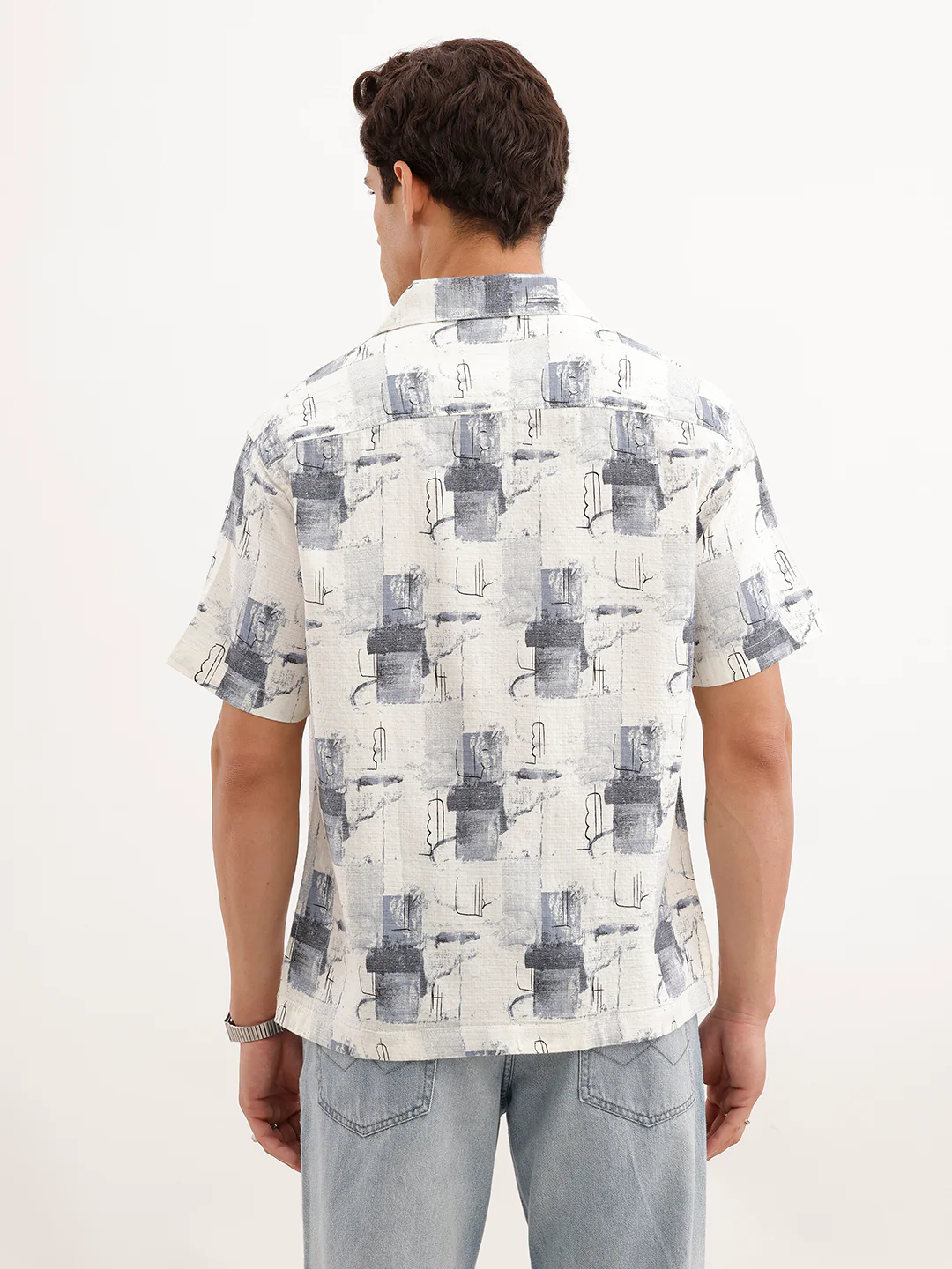 Resort Fit AOP Shirt  | White - Image 3