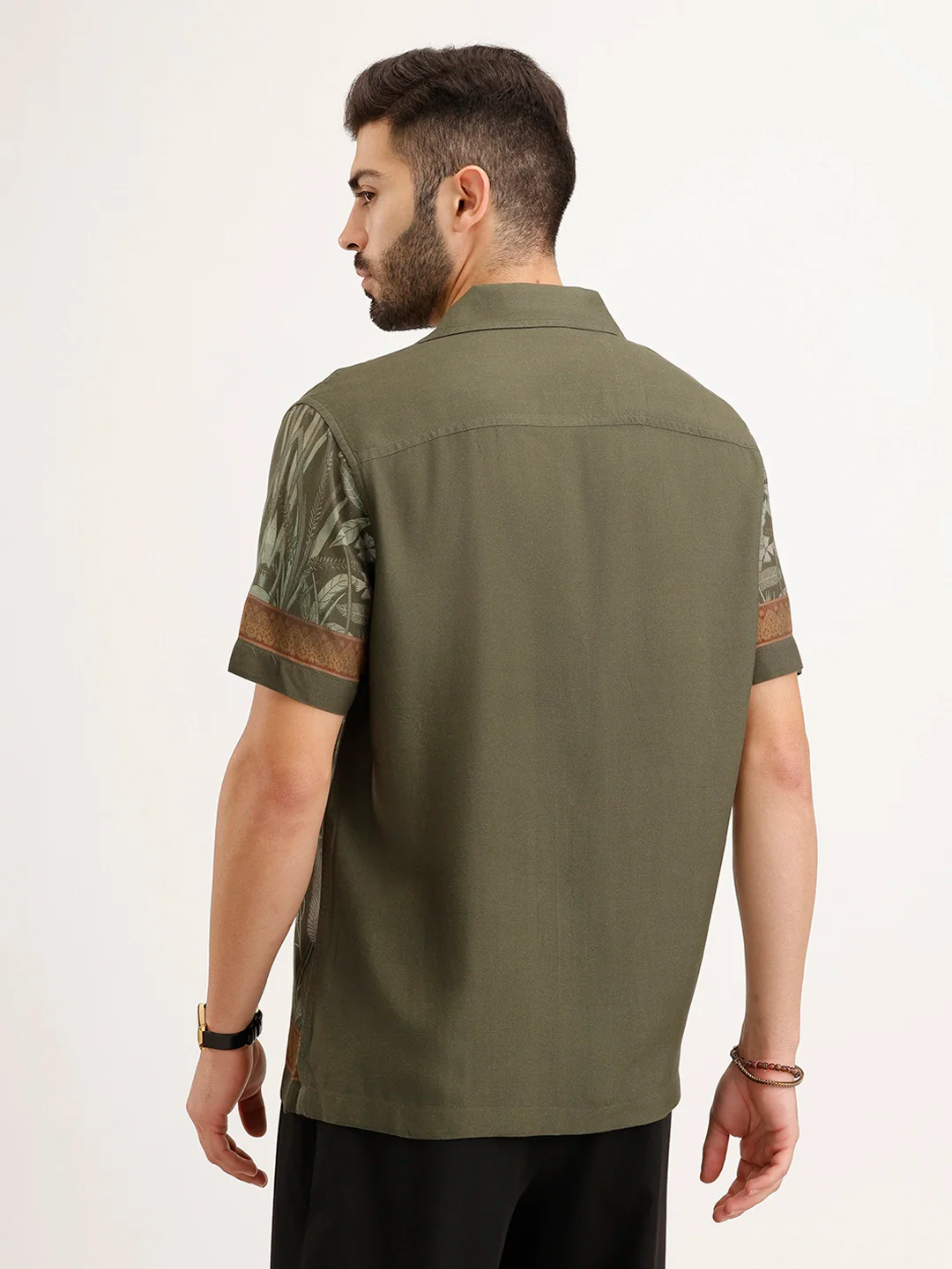 Resort fit Resort Collar Shirt | Olive - Image 3