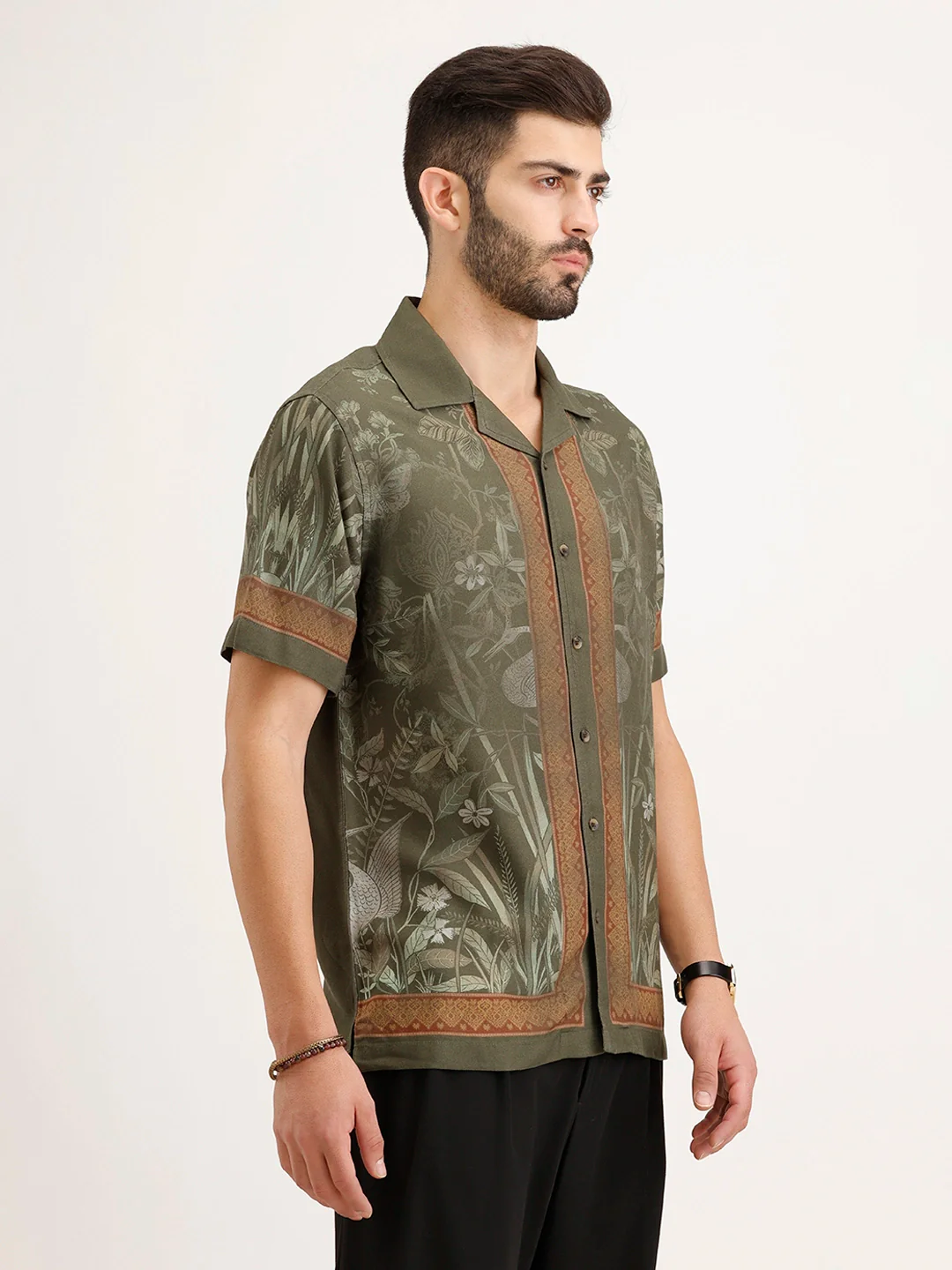 Resort fit Resort Collar Shirt | Olive - Image 4