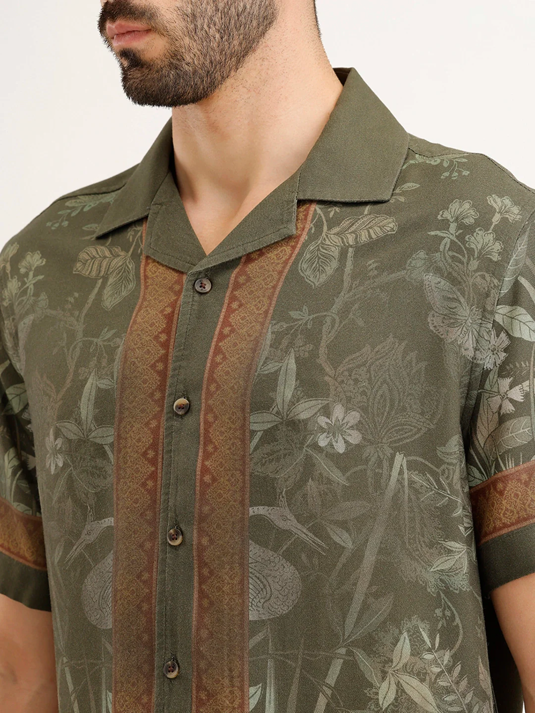 Resort fit Resort Collar Shirt | Olive - Image 5