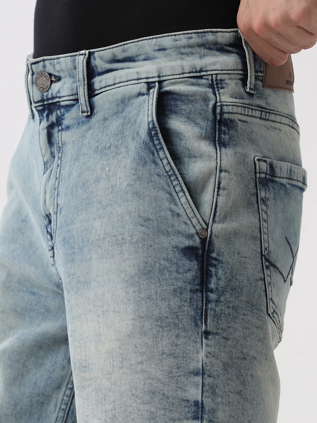 Ripped Medstone Denim Shorts - Image 4